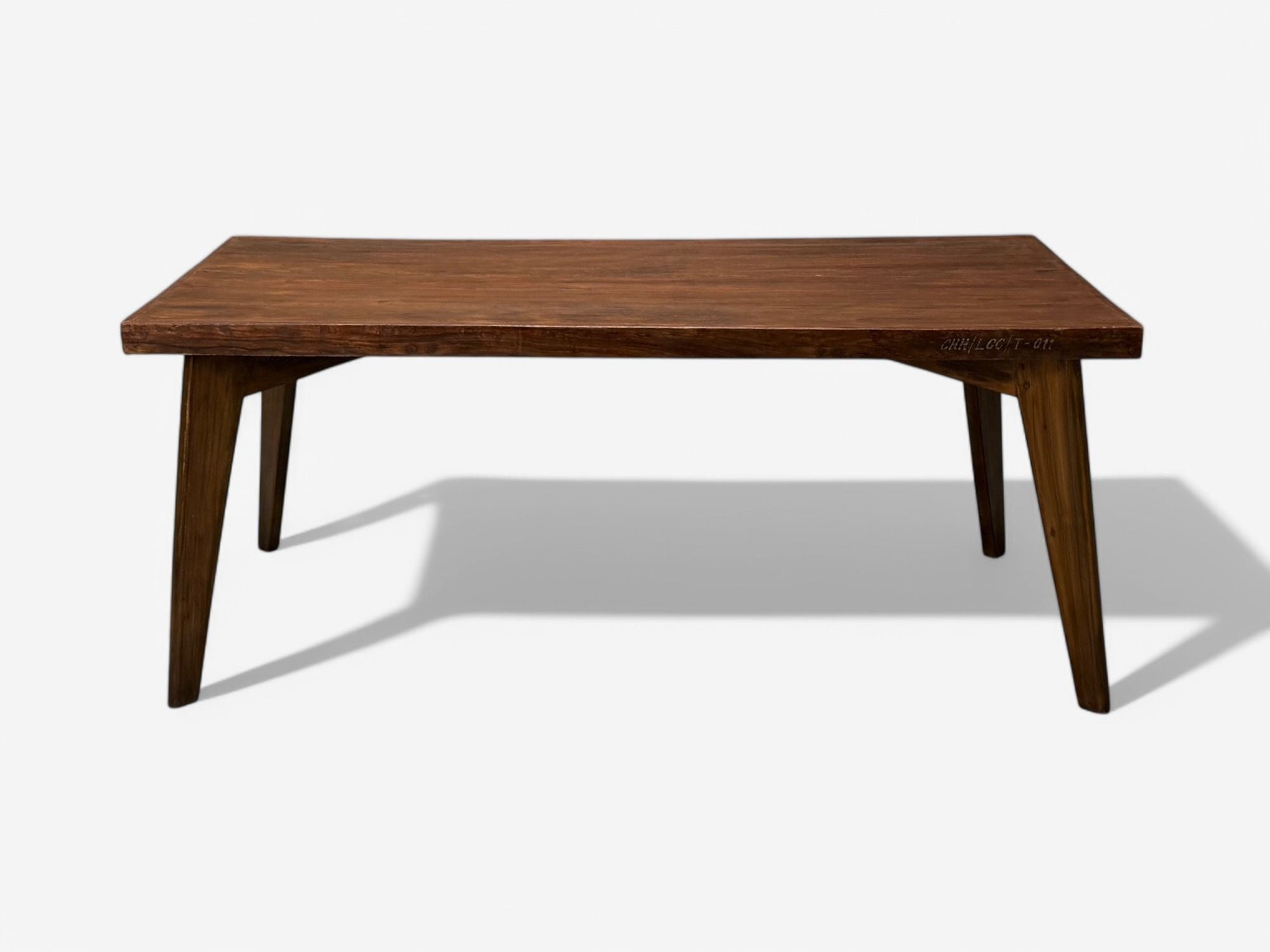 Pierre Jeanneret, Teak, Rare Dining Table, Chandigarh, India, 1960