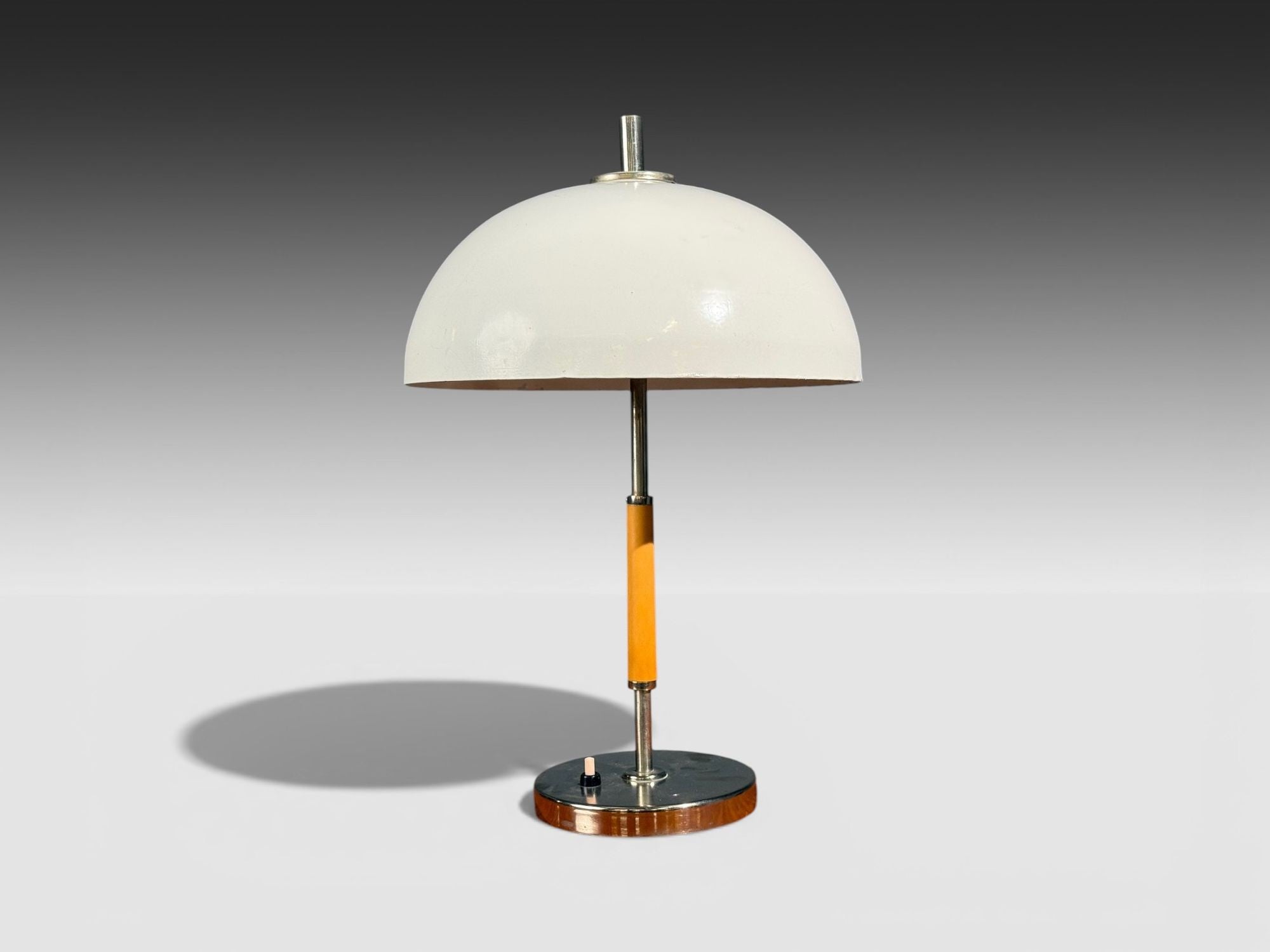 Swedish Art Deco, Table Lamp, Chrome, Plastic, Sweden, 1930s