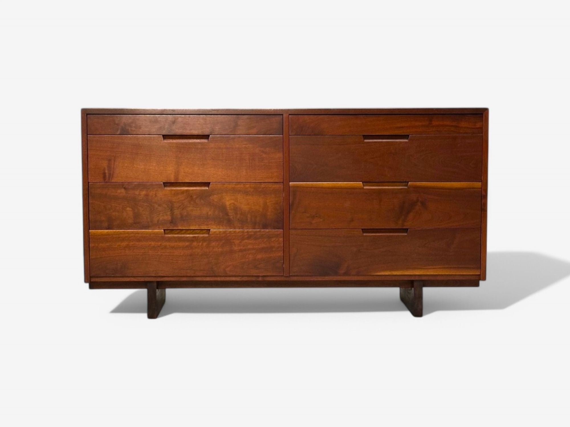 George Nakashima, Mid-Century Modern, Sap Walnut, Rare Dresser, USA, 1958