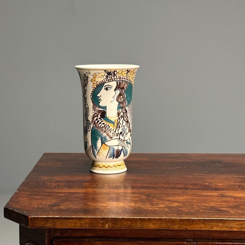 Carl-Harry Stålhane, Swedish Mid-Century Modern, Stoneware Vase, Sweden, 1943