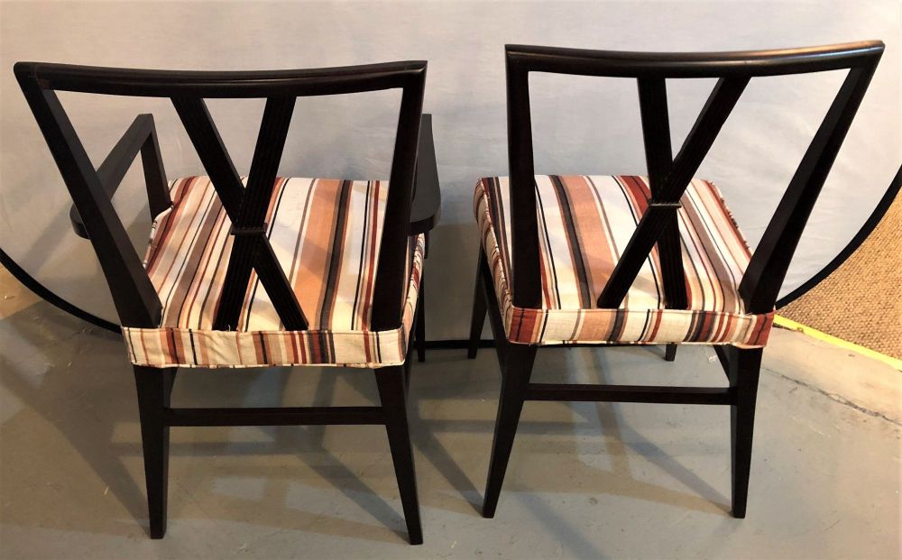 Set of Ten Tommi Parzinger Attributed Dining Room Chairs