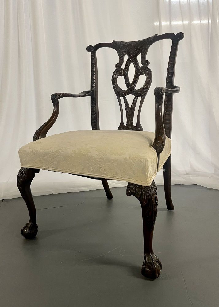 Georgian Arm, Office Chair. Ball and Claw