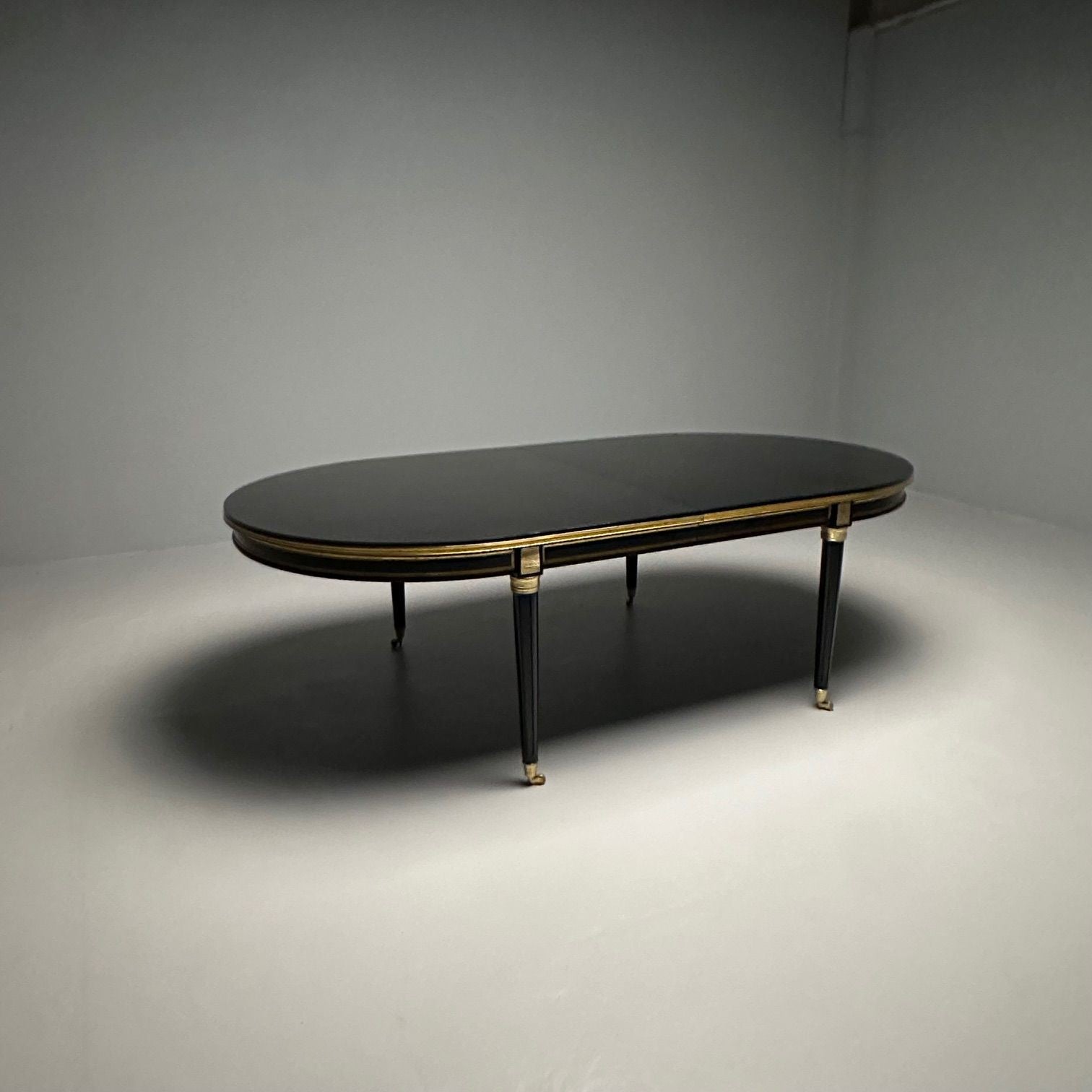 Monumental Louis XVI Hollywood Regency Dining Table, 15 Feet, Bronze Mounted