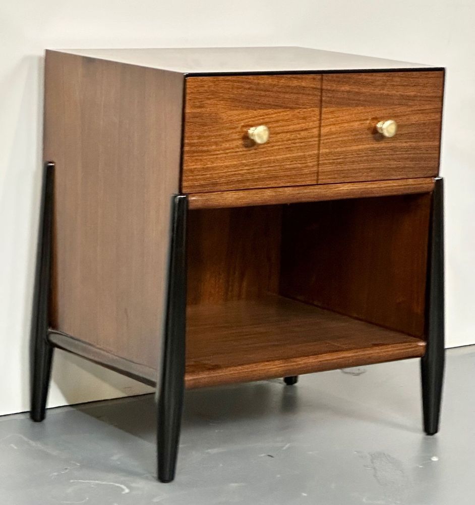 Mid Century Modern Bedroom Set, Dresser, Chest, Nightstand, W. Michigan Furn. Co