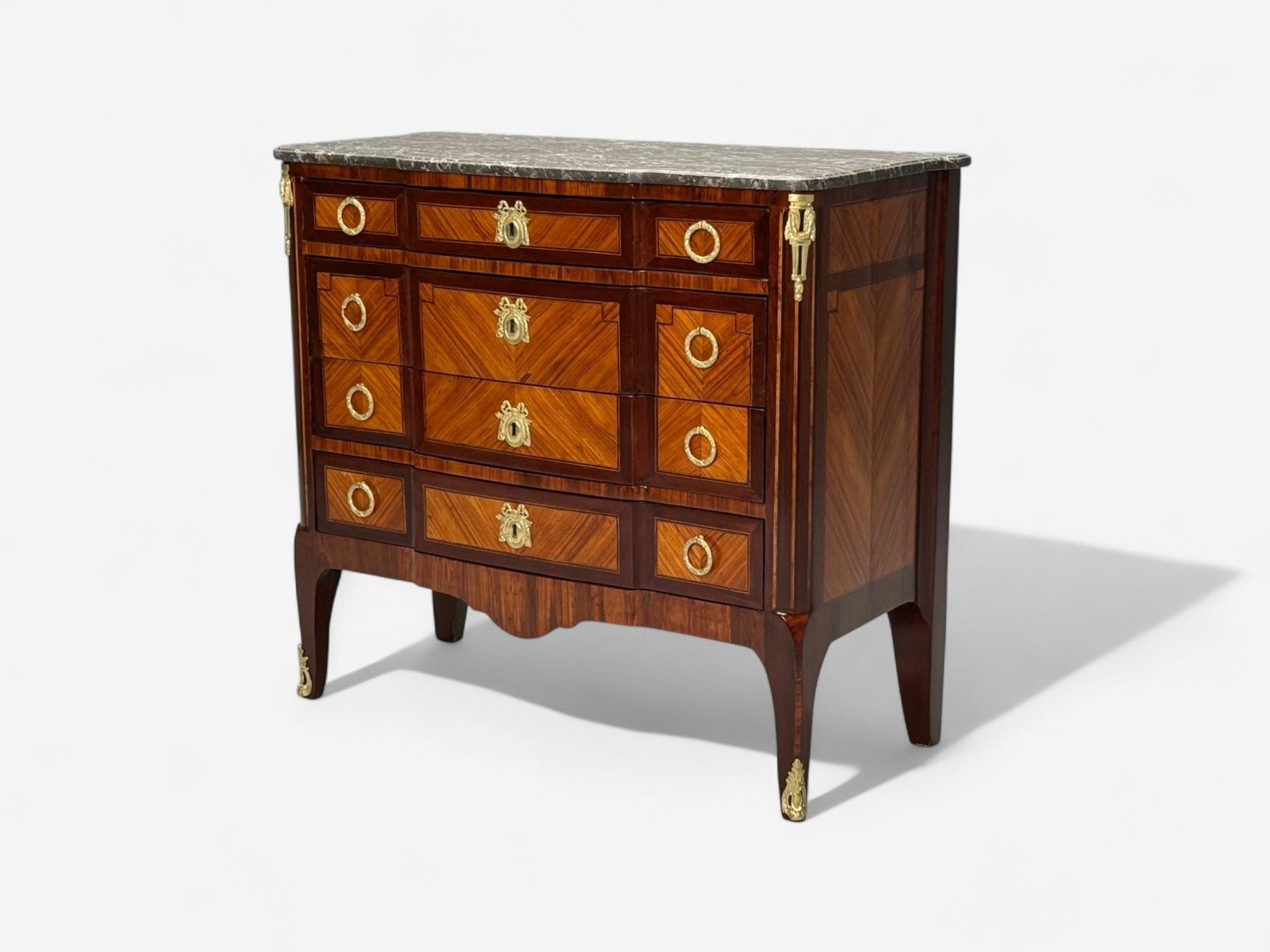 Louis XVI Style, Mahogany, Marble, Bronze, Commode, France, 19th C.