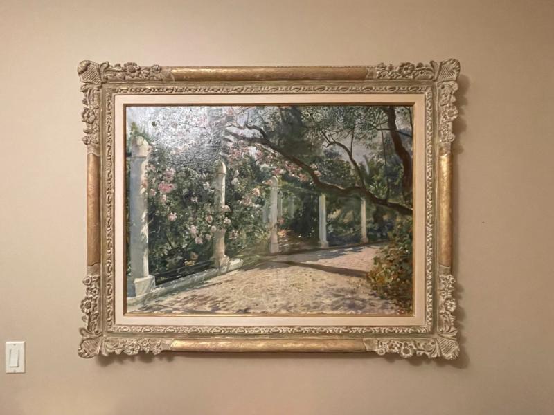 Georges Antoine Rochegrosse, Oil on Canvas, Almond Trees, Sotheby's Provenance