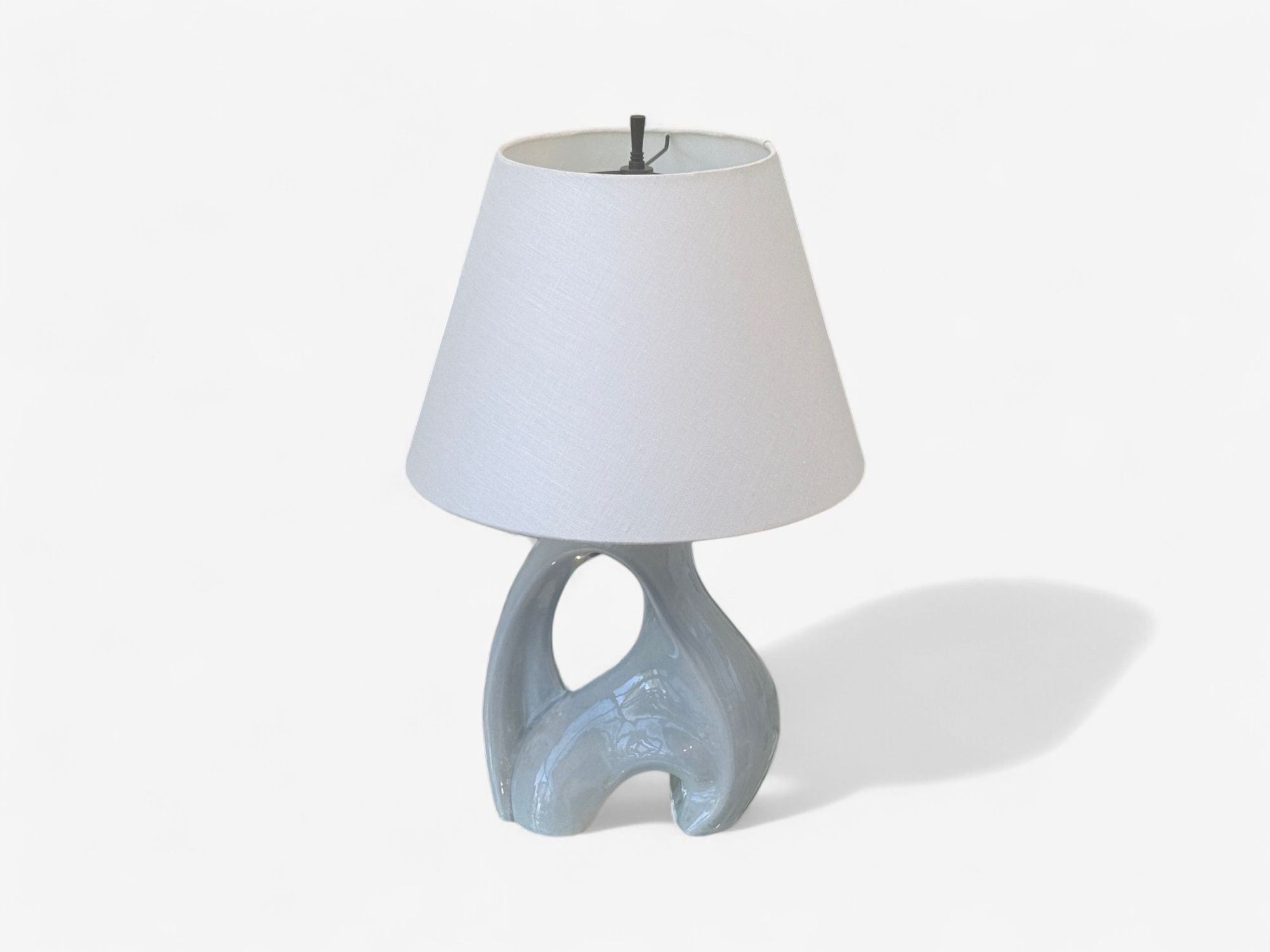 American Modern, Ceramic, Biomorphic Table Lamp, USA, 1960s
