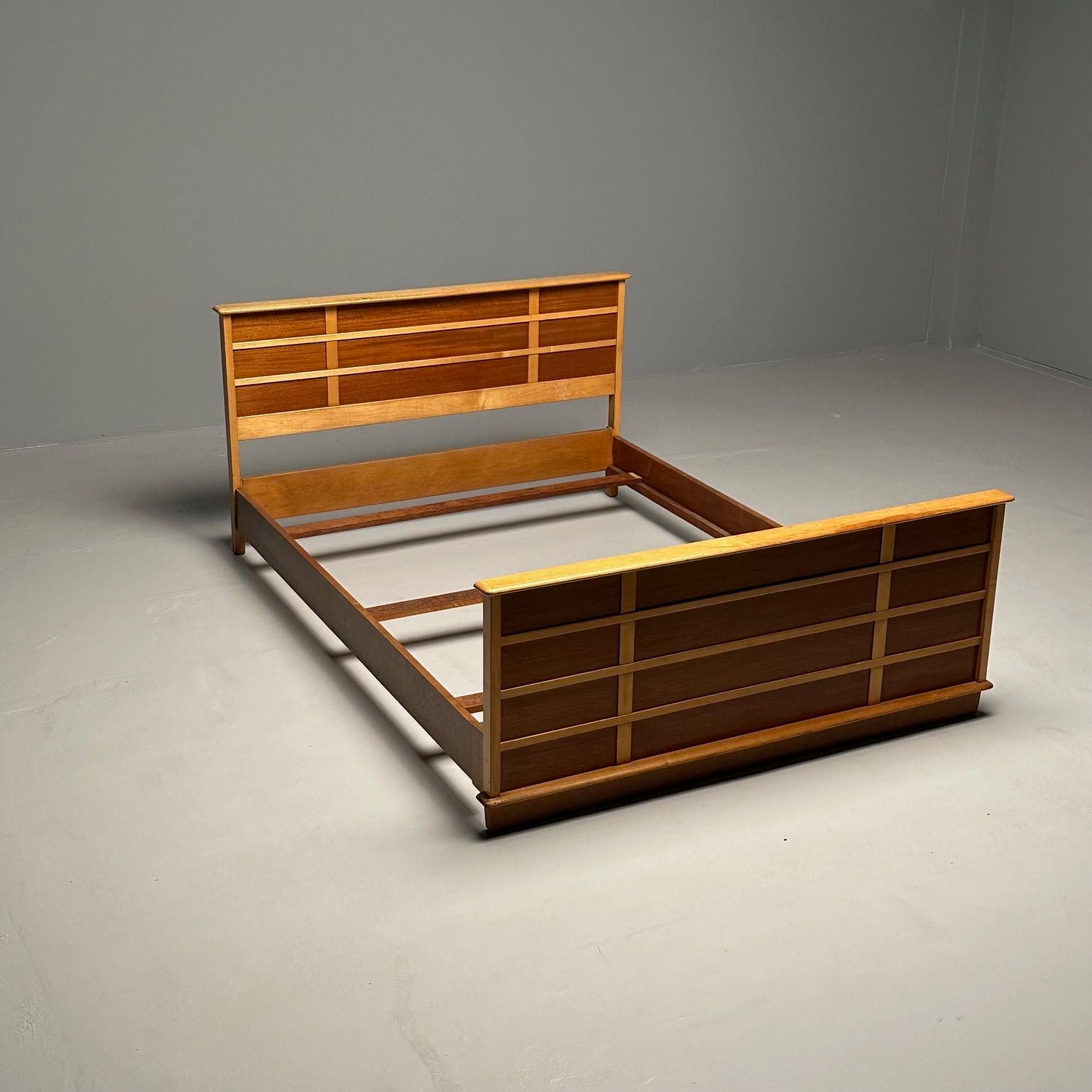 Paul Frankl, Johnson Furniture, Mid-Century Modern, Station Wagon Bedframe, Full