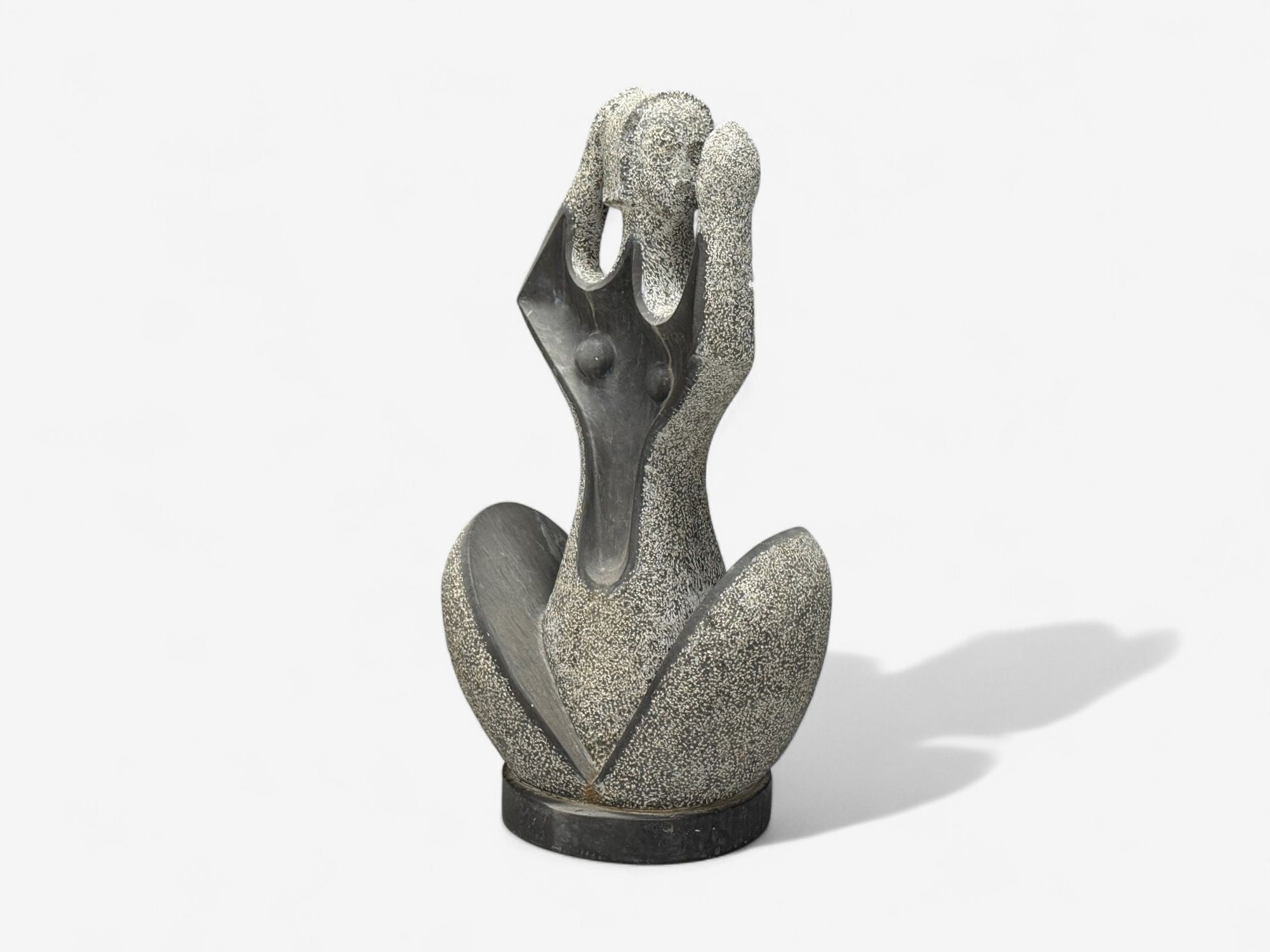Organic Modern, Carved Stone, Nude Female Figure, USA, 1960s