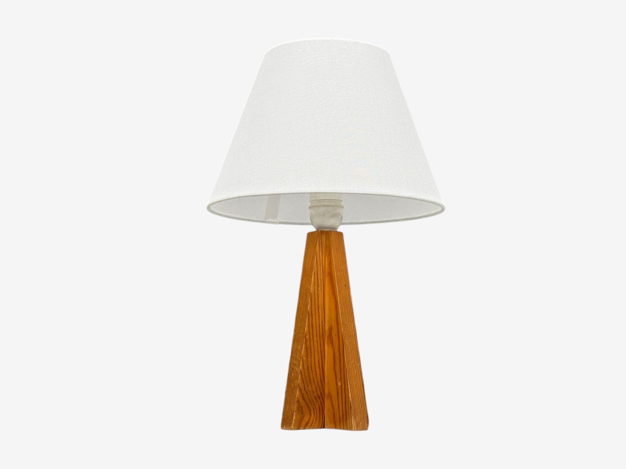Swedish Modern, Pine, Table Lamp, Sweden, 1970s