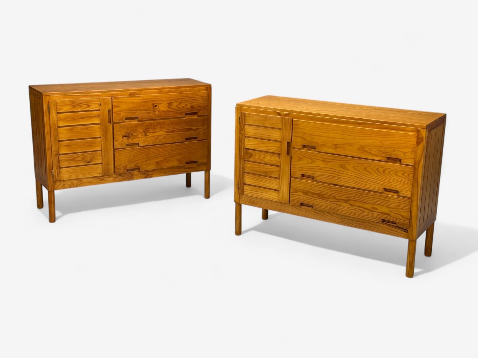 Pierre Gautier-Delaye, French Modern, Pine, Rare Commodes, France, 1957