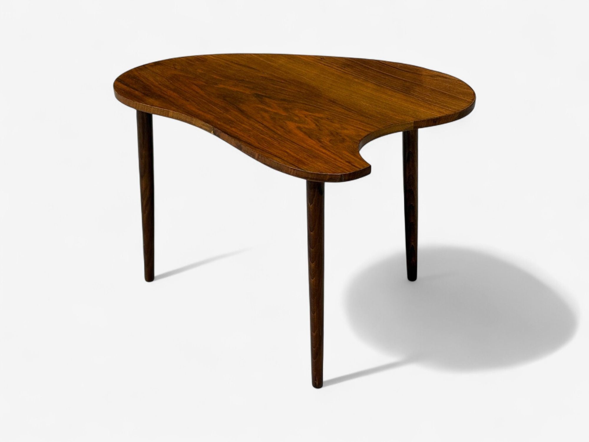 Danish Modern, Teak, Organic Form Side Table, Denmark, 1950s