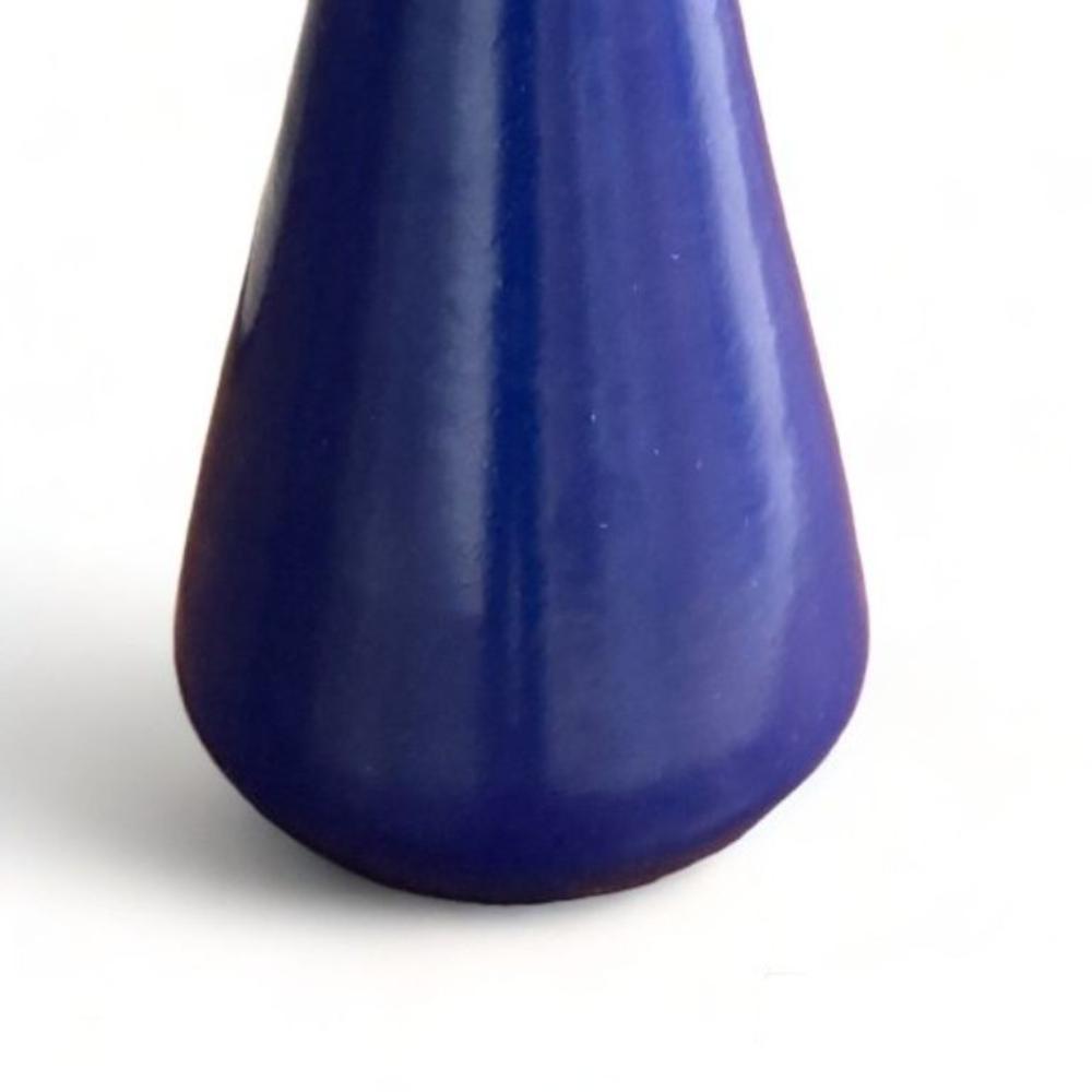 Mari Simmulson, Upsala Ekeby, Swedish Mid-Century Modern Vase, Blue Ceramic, 1954