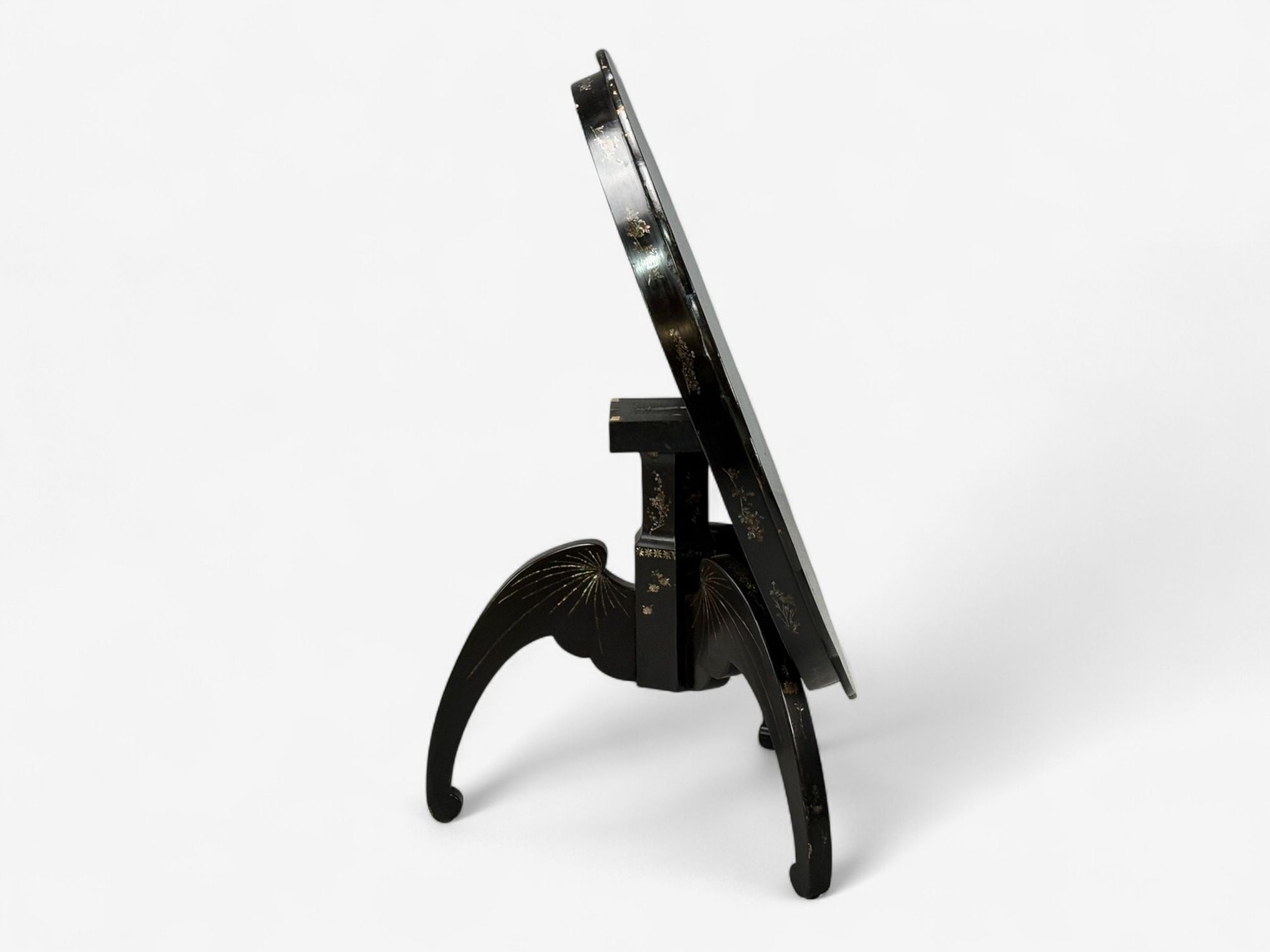 Chinese Export, Ebonized Wood, Mother-of-Pearl, Center Table, China, 1900