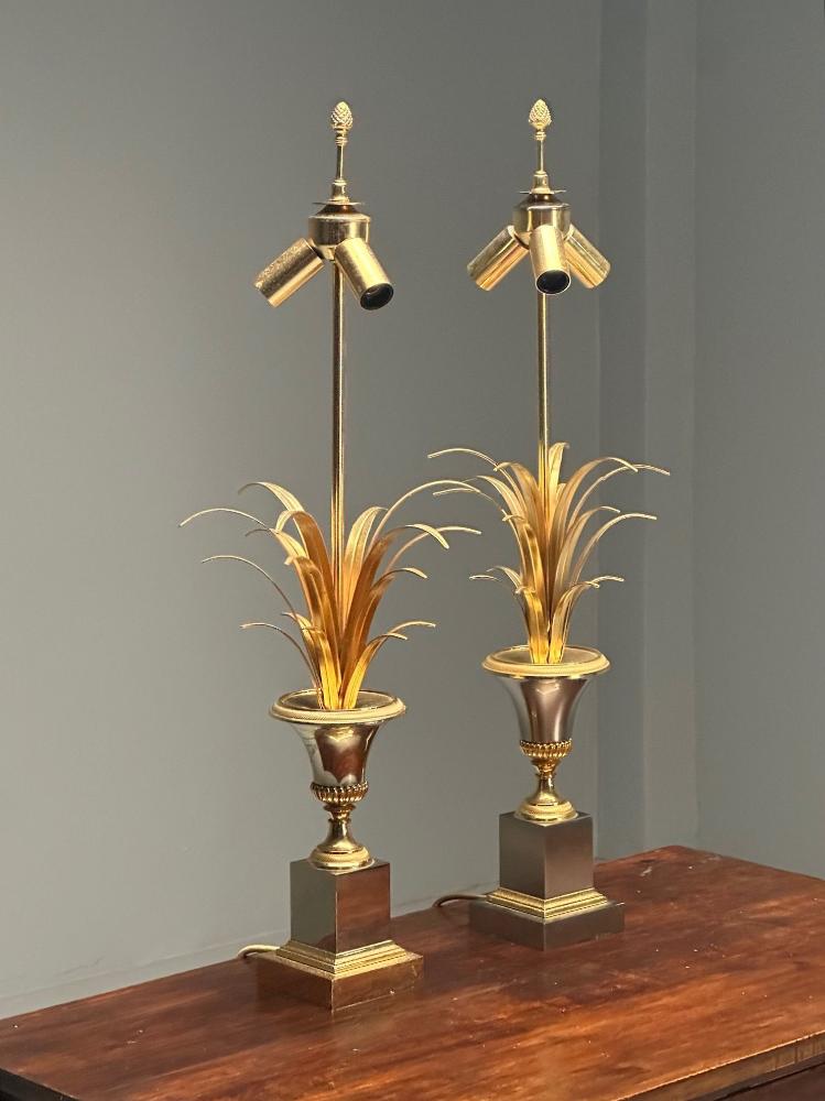 Maison Charles Attr, Hollywood Regency, French Table Lamps, France, 1950s