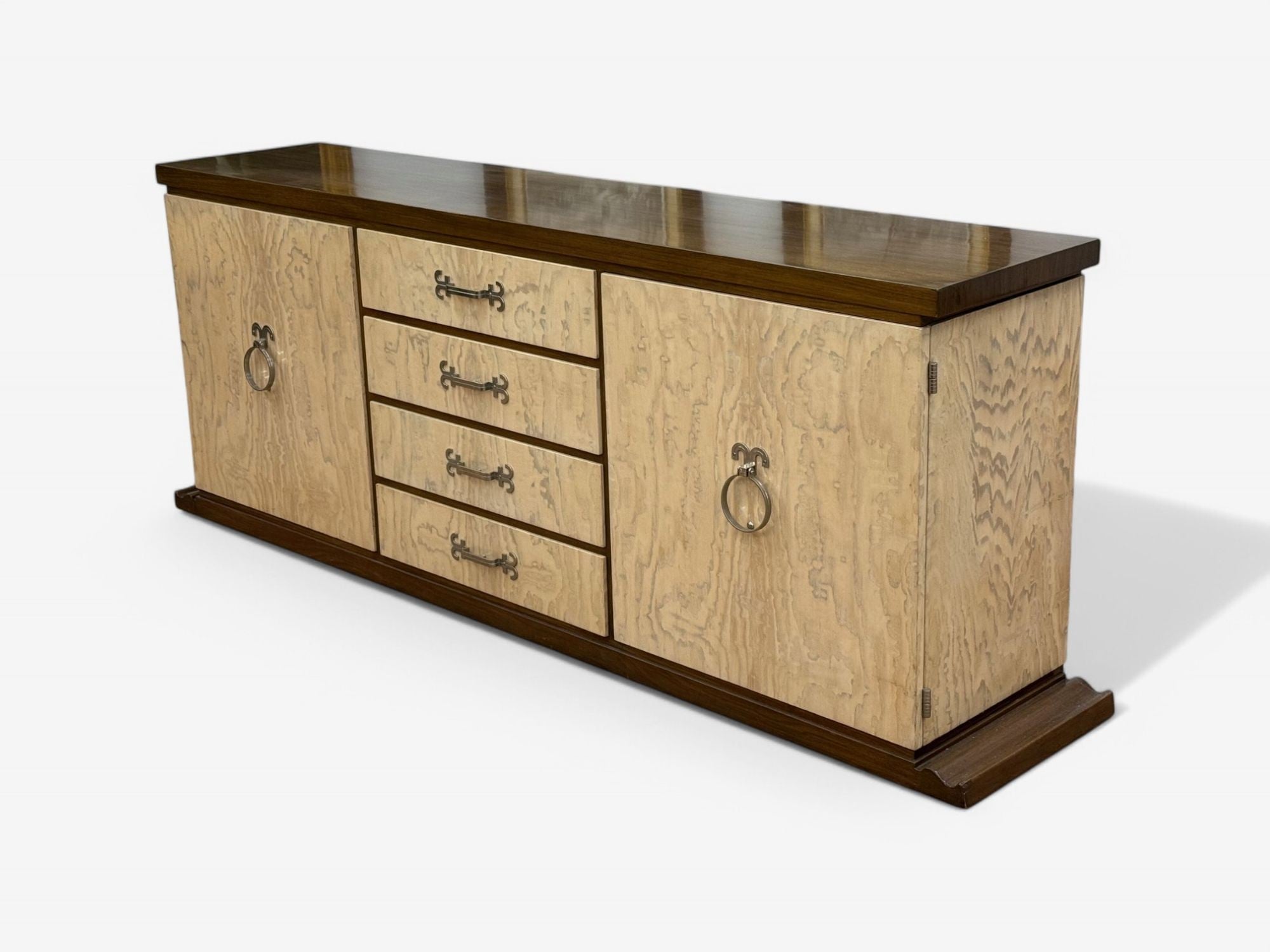 Tommi Parzinger, Mid-Century Modern, Walnut, Burl, Rare Sideboard, USA, 1960s