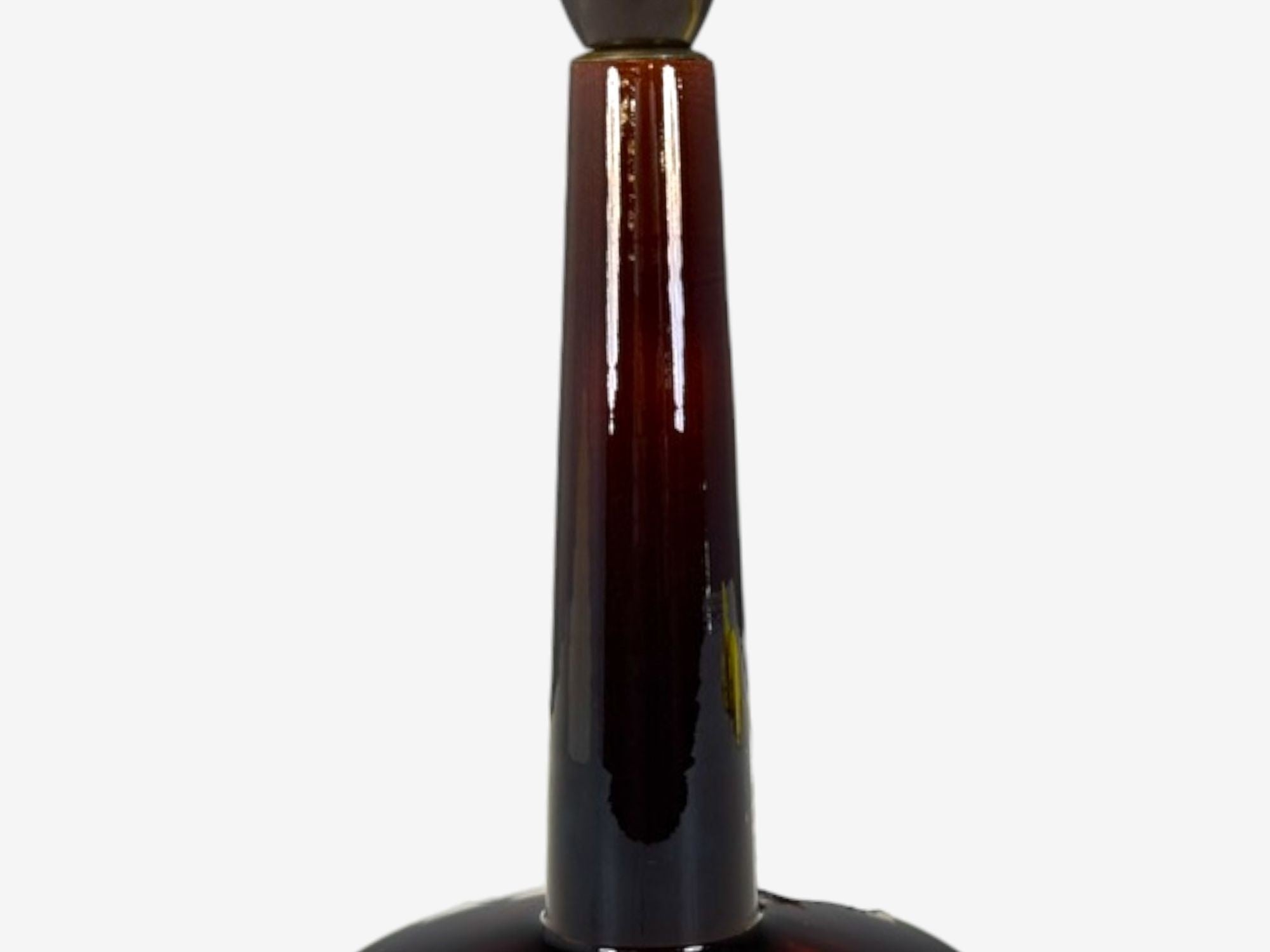 Danish Modern, Deep Red Stoneware, Table Lamp, Denmark, 1960s