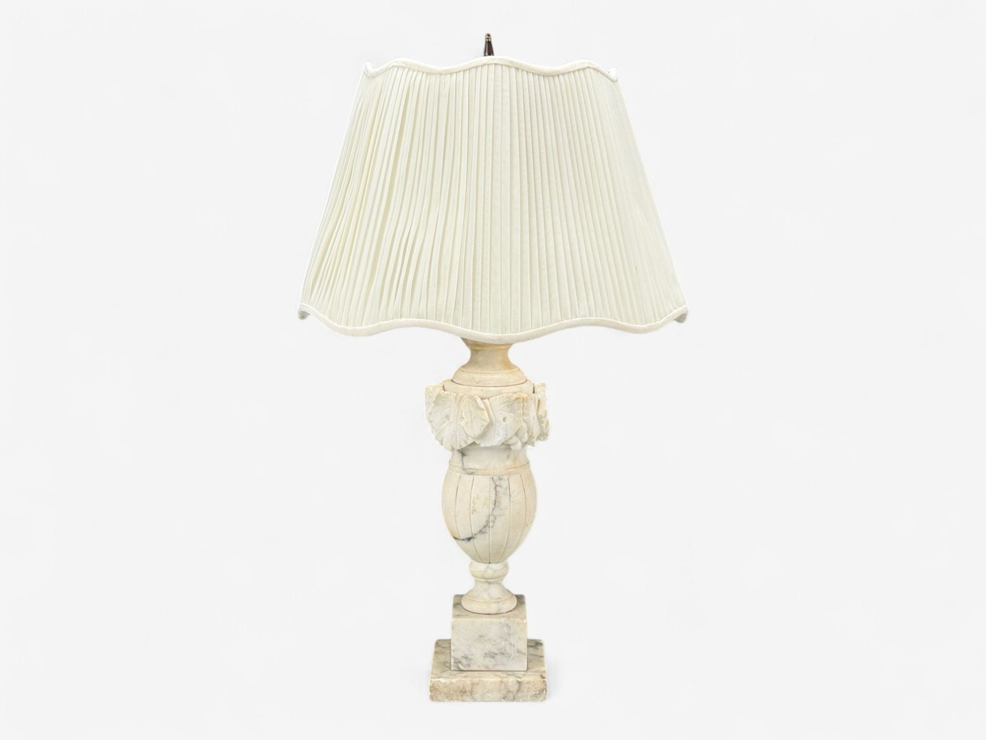 Italian Neoclassical, Marble, Alabaster, Brass, Table Lamps, Italy, 1940s