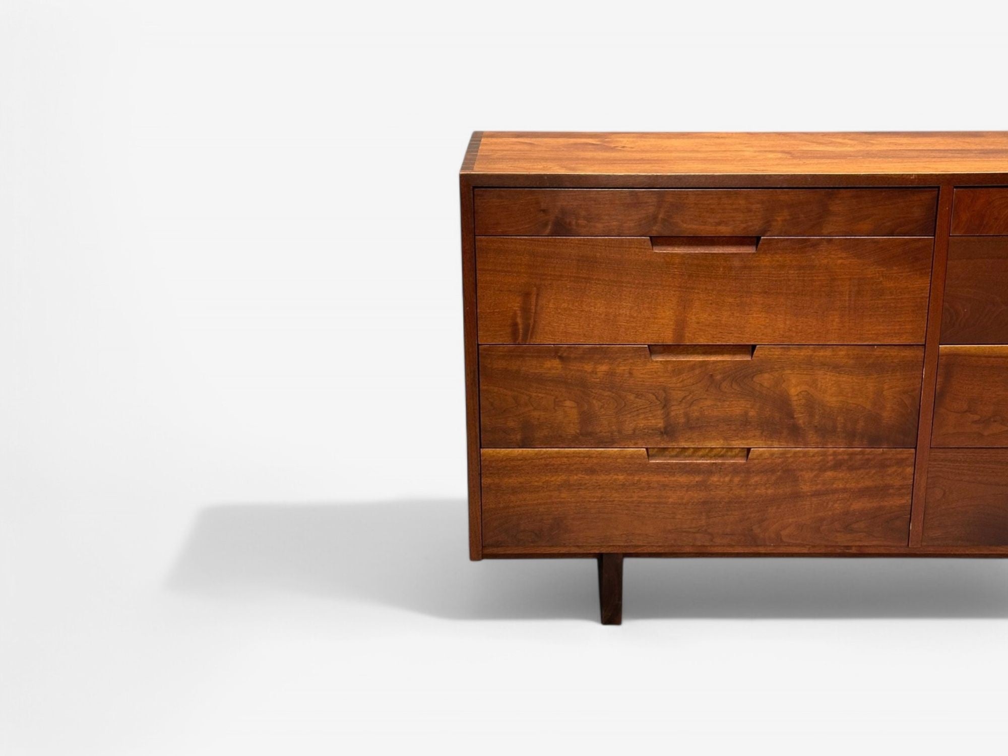 George Nakashima, Mid-Century Modern, Sap Walnut, Rare Dresser, USA, 1958