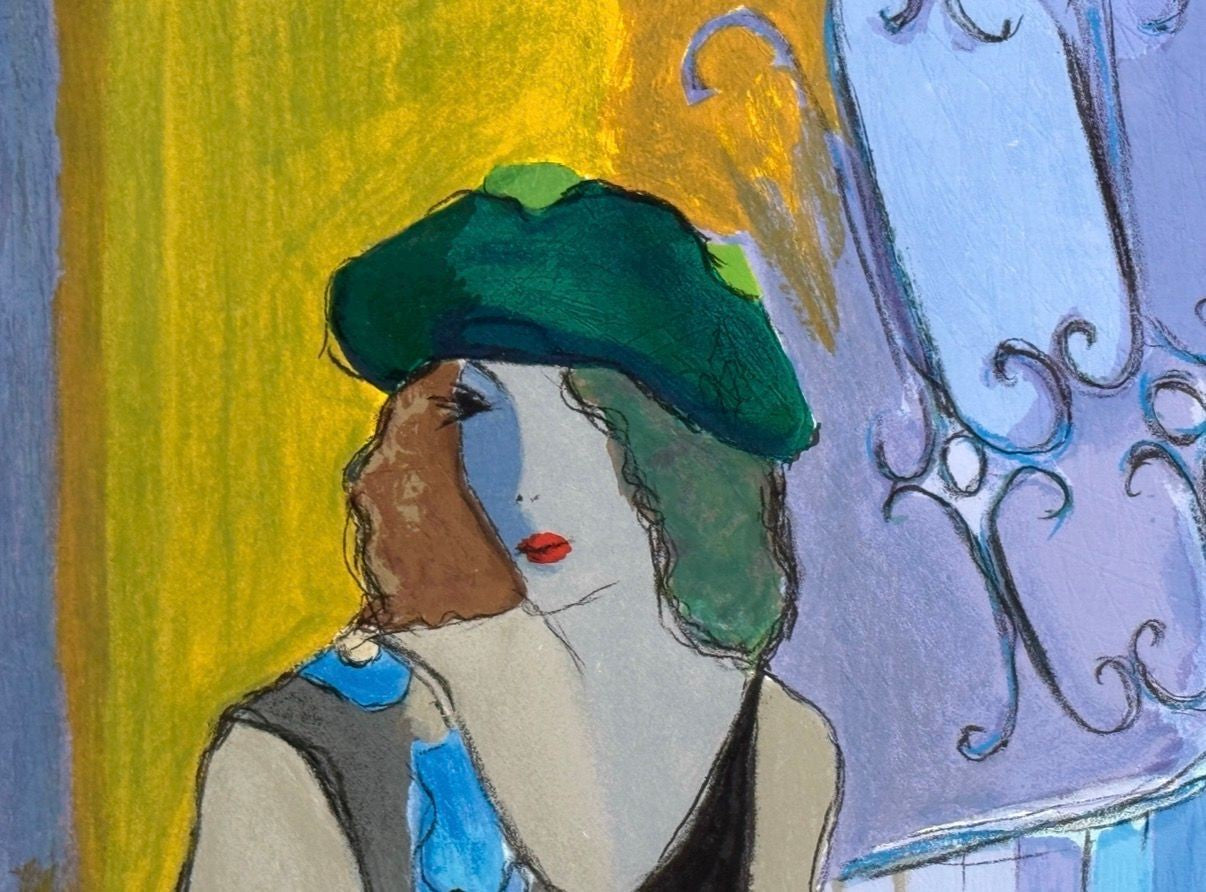 Itzchak Isaac Tarkay, Fauvist, "Cosette" Signed and Numbered Silkscreen, 20th c.