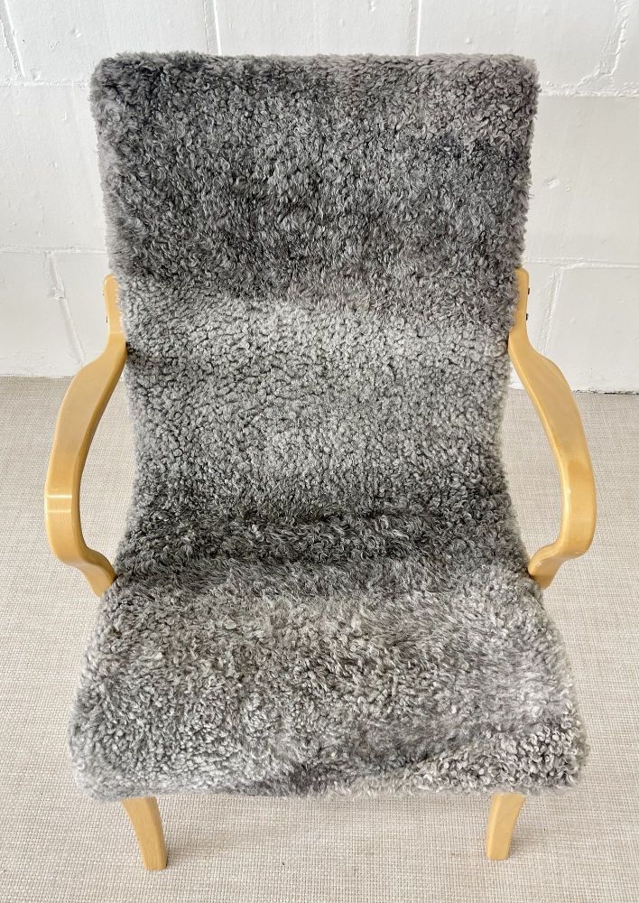 Mid-Century Modern 'Mina' Lounge / Arm Chair, Bruno Mathsson, Sweden, 1950s