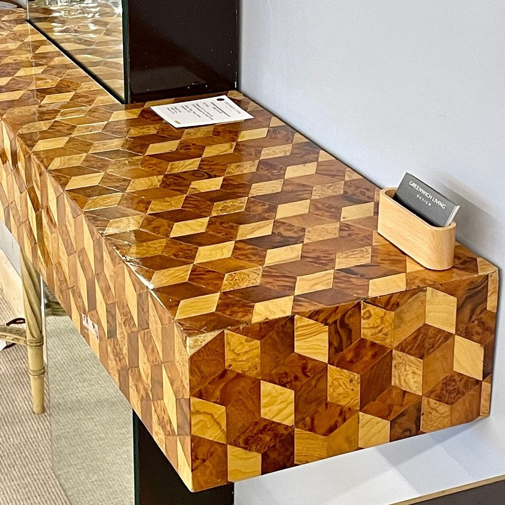 Paul Evans Console with Mirror, Mid Century Modern, 1978, Hollywood Regency