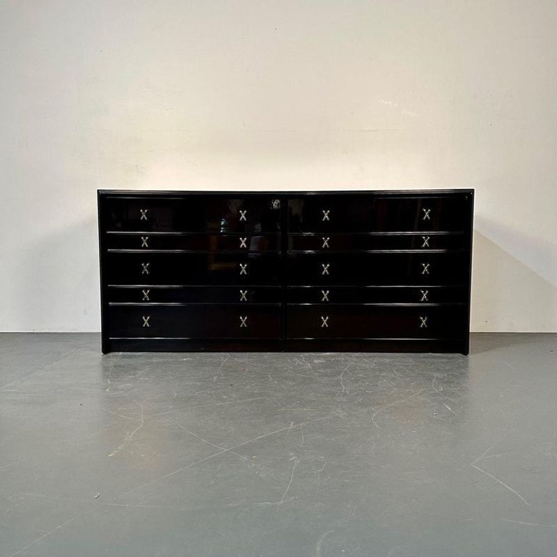 Compatible Pair Mid-Century Modern Dressers, Chests by Paul Frankl, John Stuart