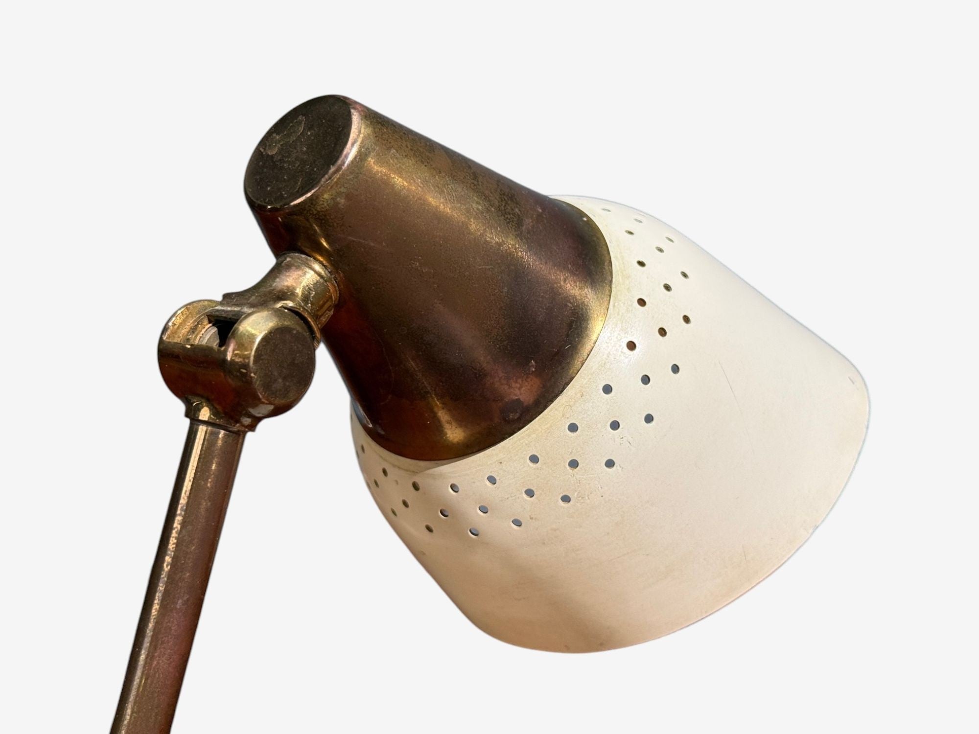 OBA, Swedish Modern, Desk Lamp, Brass, Metal,Sweden, 1950s