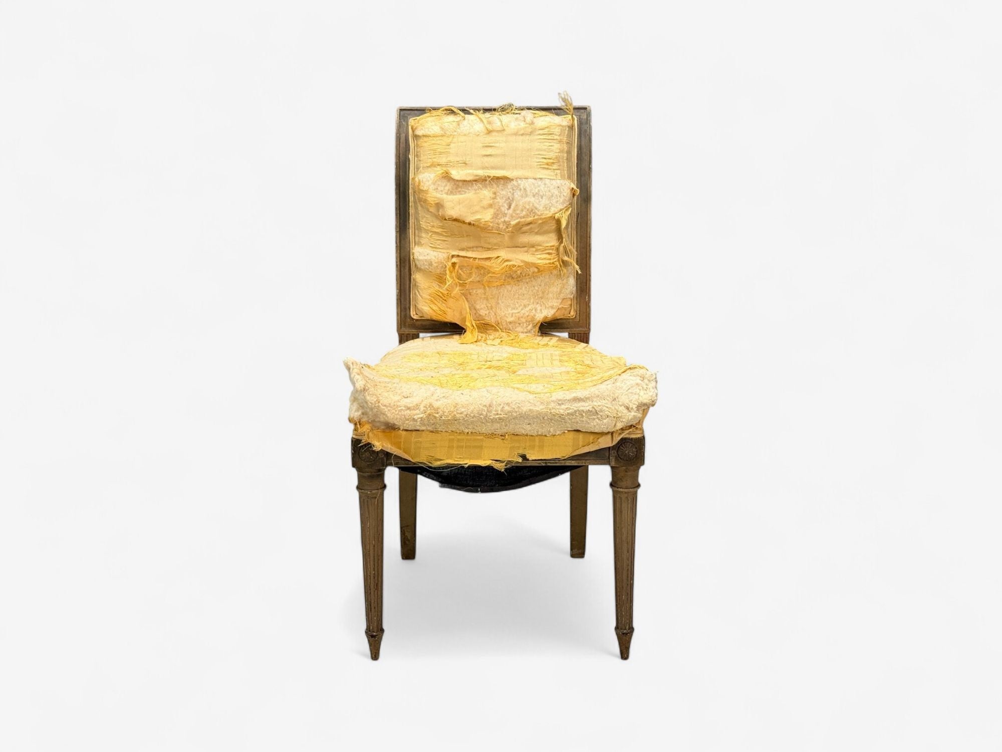L. Alavoine & Cie, Louis XVI Style, Wood, Fabric, Dining Chairs, France, 19th C.