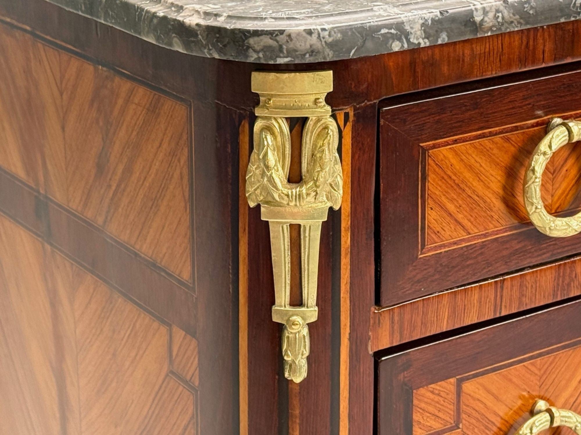 Louis XVI Style, Mahogany, Marble, Bronze, Commode, France, 19th C.