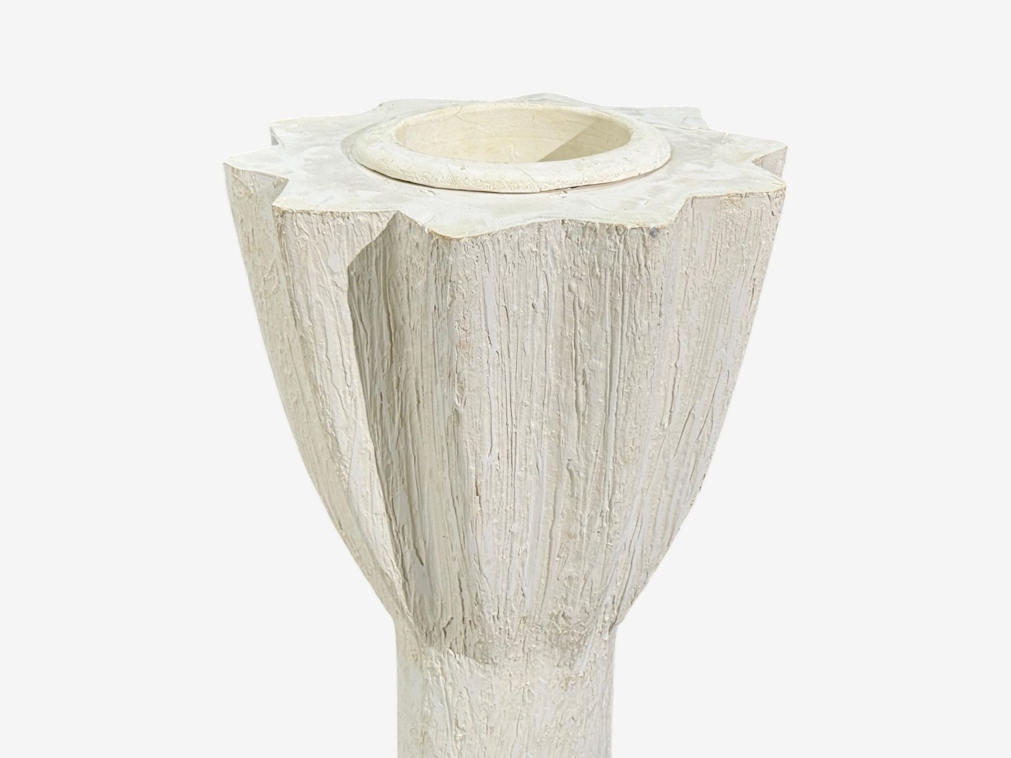 Jean-Michel Frank Style, Monumental Torchiere Lamps, Plaster, 20th c.