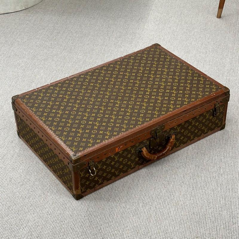 Louis Vuitton Monogram Suitcase / Luggage or Trunk, Alzer 80, Mid 20th