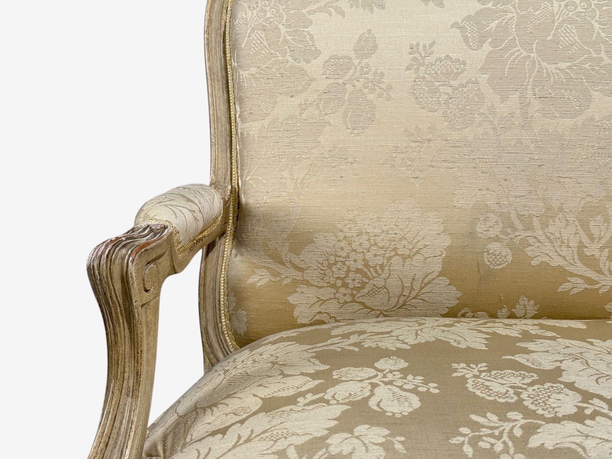 Maison Jansen, Louis XVI Armchairs, Giltwood, Fabric, France, 20th c.