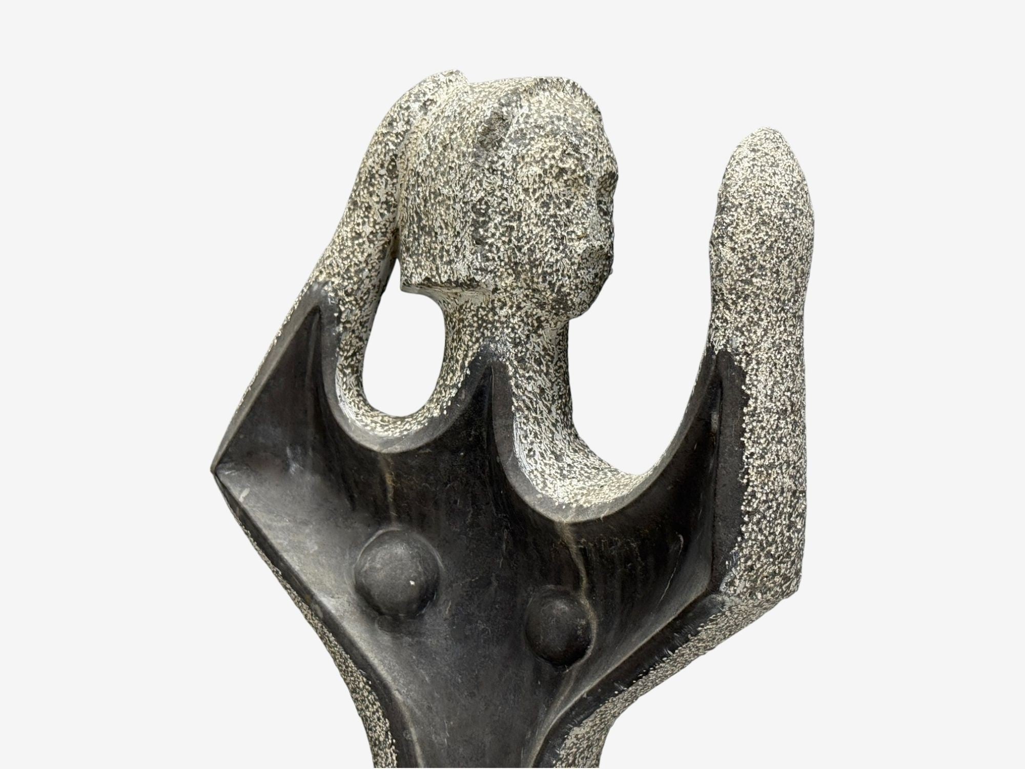 Organic Modern, Carved Stone, Nude Female Figure, USA, 1960s