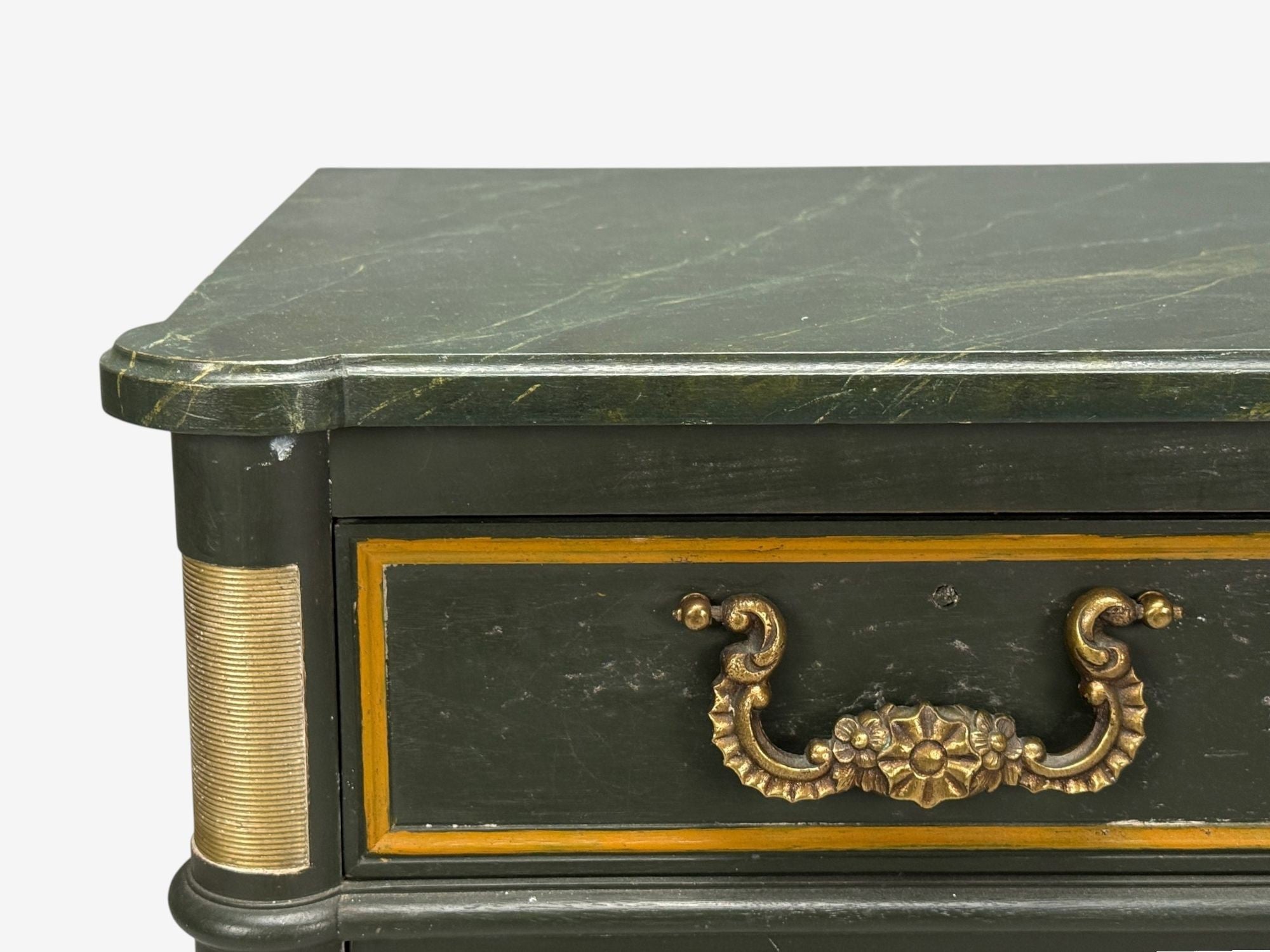 Jacques Bodart, Louis XVI Style, Green Painted Commode, USA, 1960s