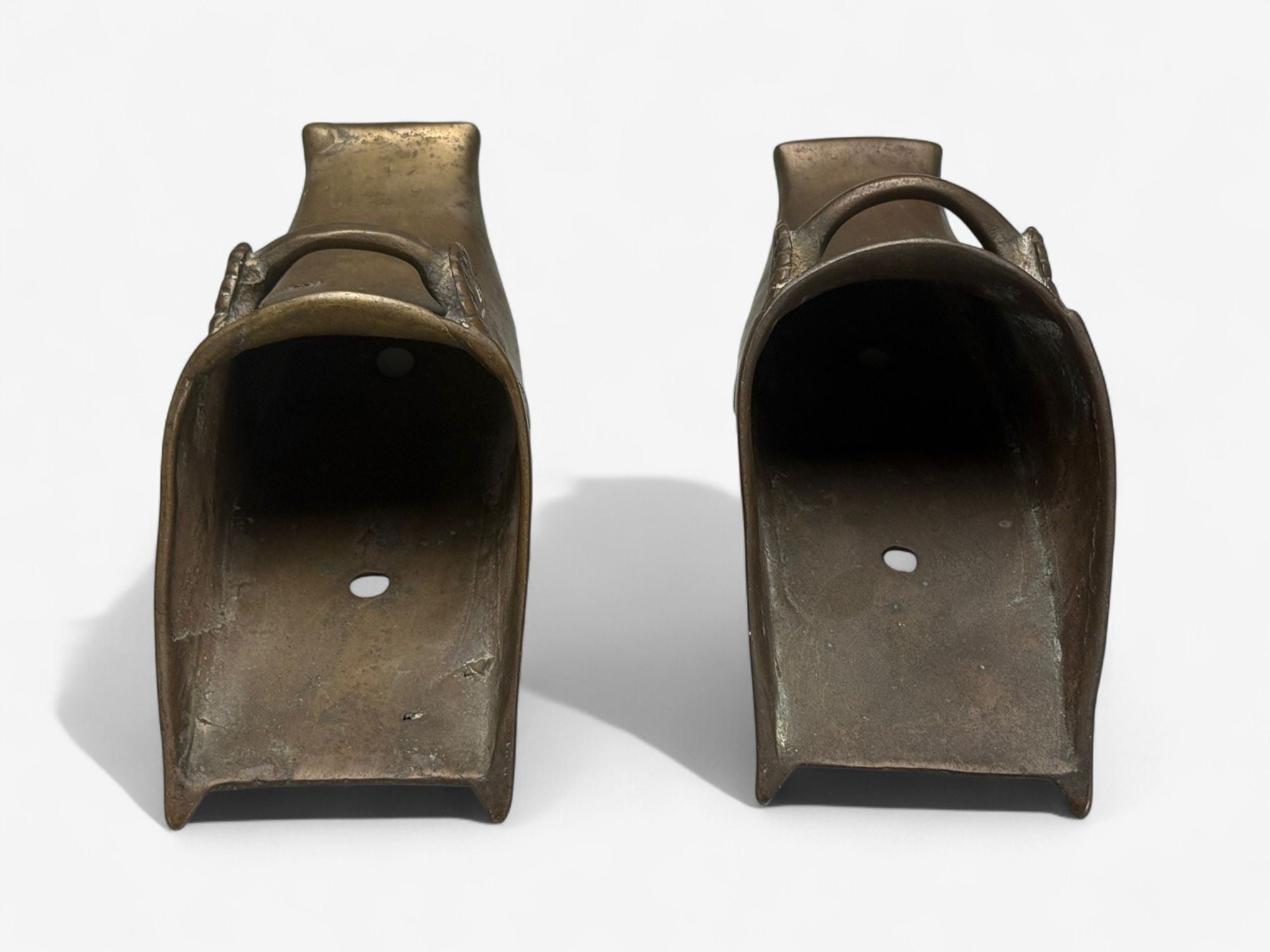 Edo Period, Bronze Japanese Samurai Stirrups, Japan, 18th c.