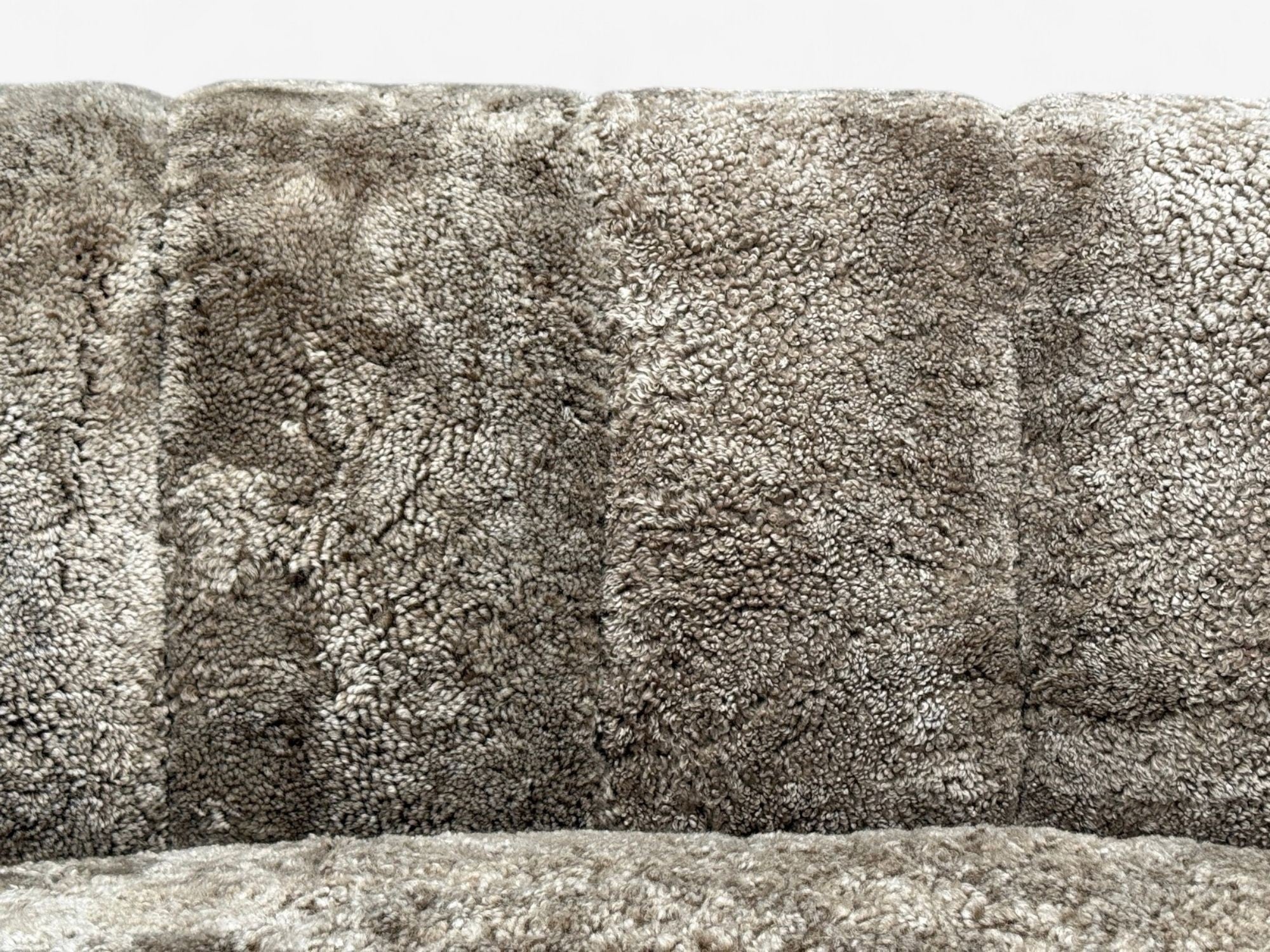 Danish Modern, Beechwood, Sahara Sheepskin, Banana Sofa, Denmark, 1940s