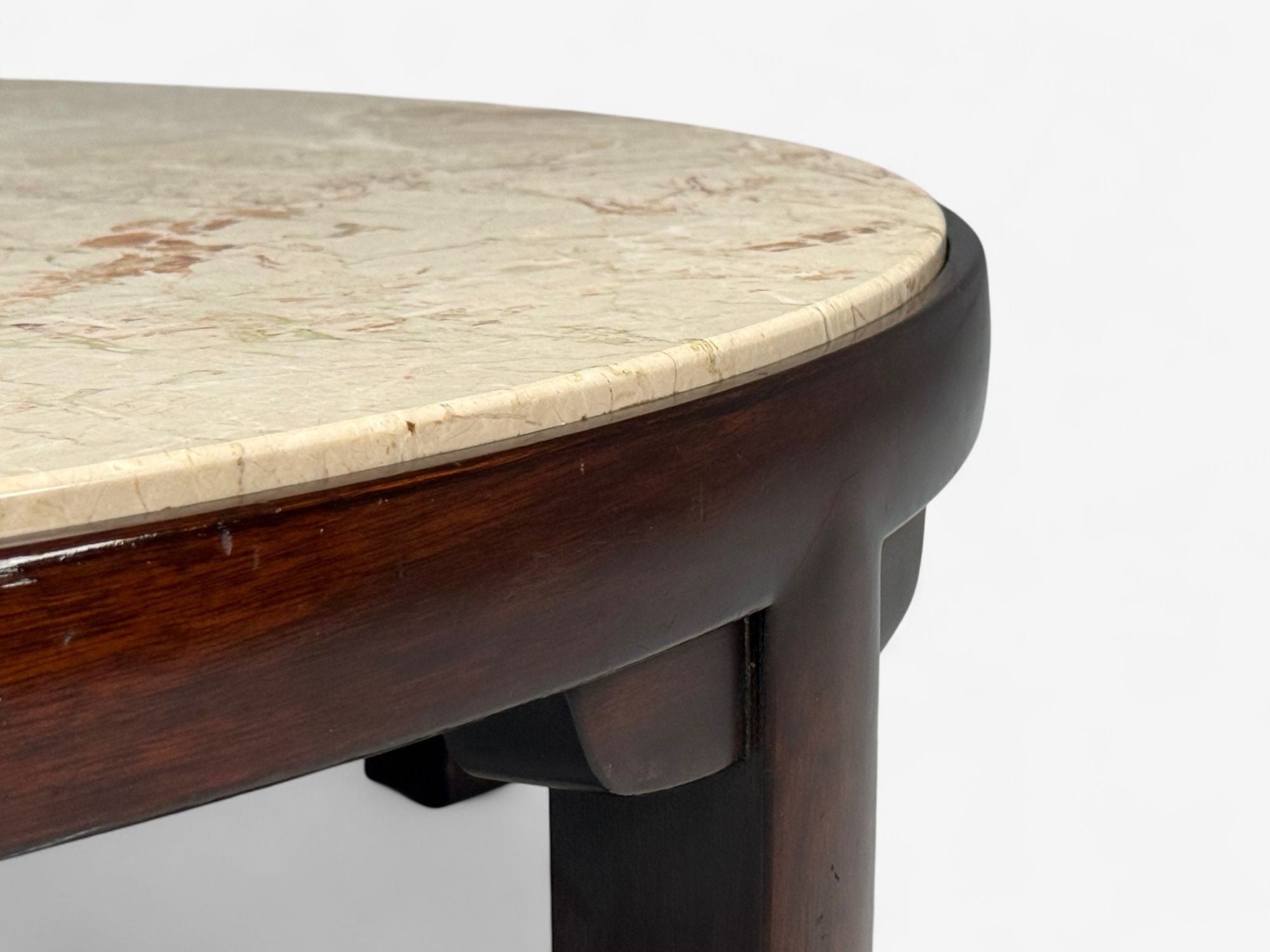 Edward Wormley, Dunbar, Mahogany, Marble, Large Coffee Table, USA, 1940s