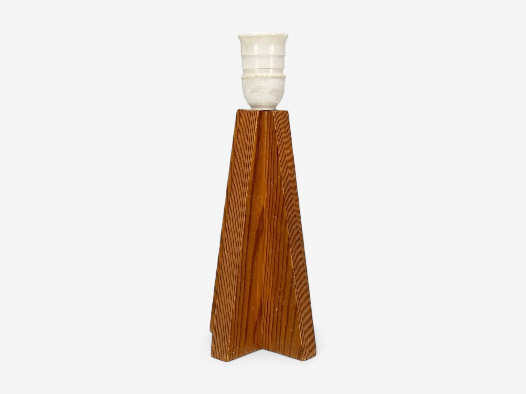 Swedish Modern, Pine, Table Lamp, Sweden, 1970s
