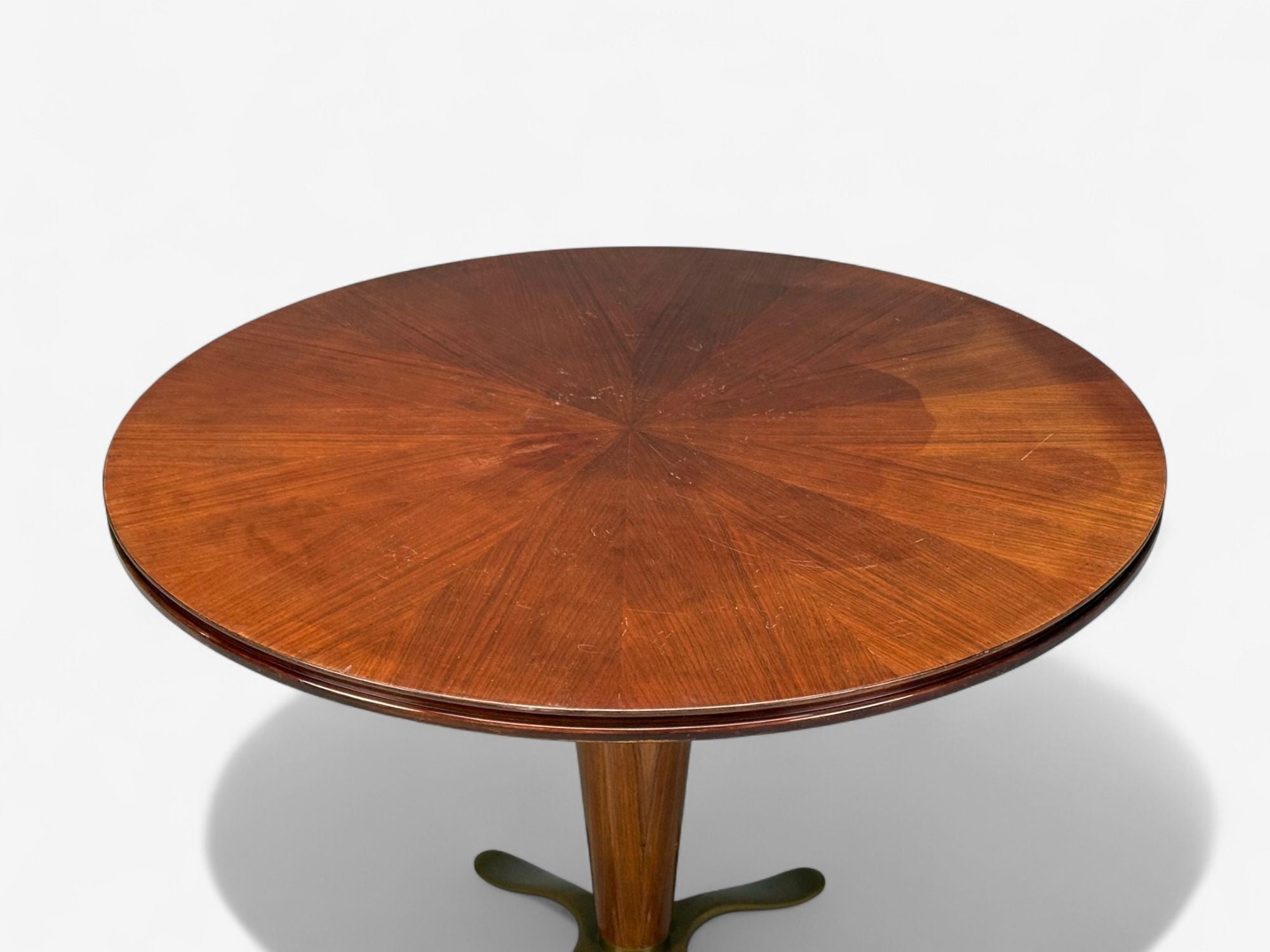 Paolo Buffa, Mahogany, Bronze, Center Table, Italy, 1940s