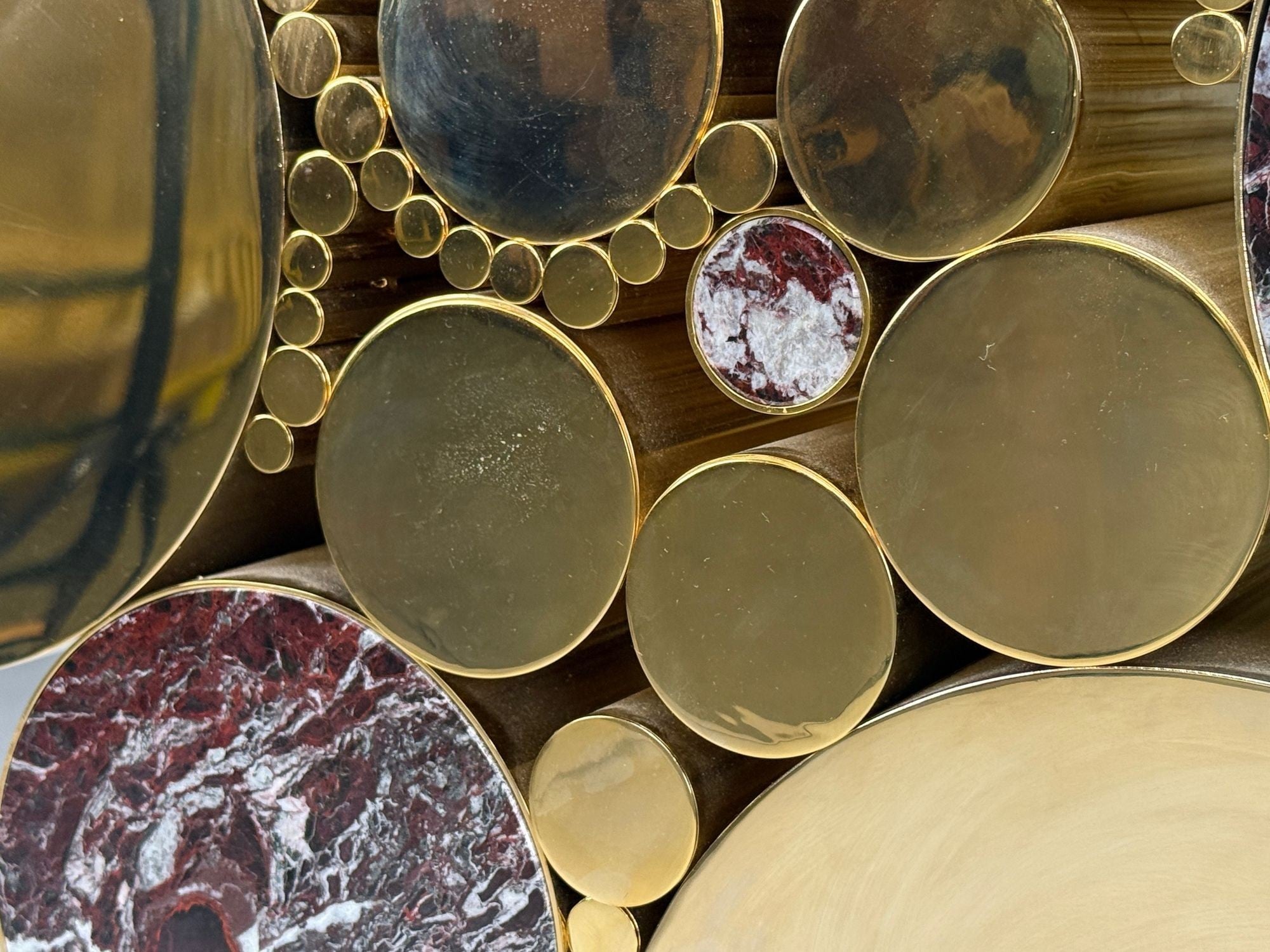 Malabar, Polished Brass, Marble, Wanderlust Console, Portugal, 21st c.