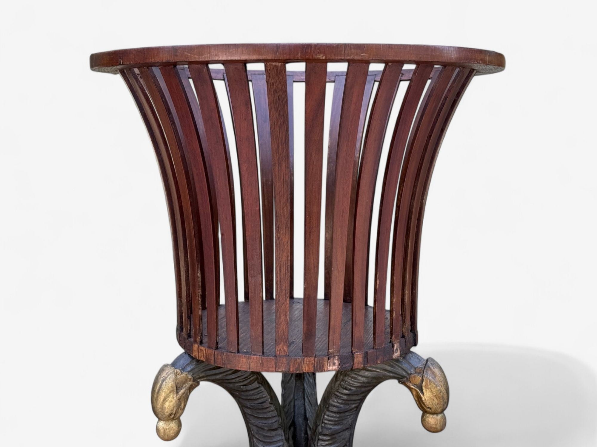 Hollywood Regency Style, Mahogany, Parcel Gilt, Cellarette, England, 19th c.
