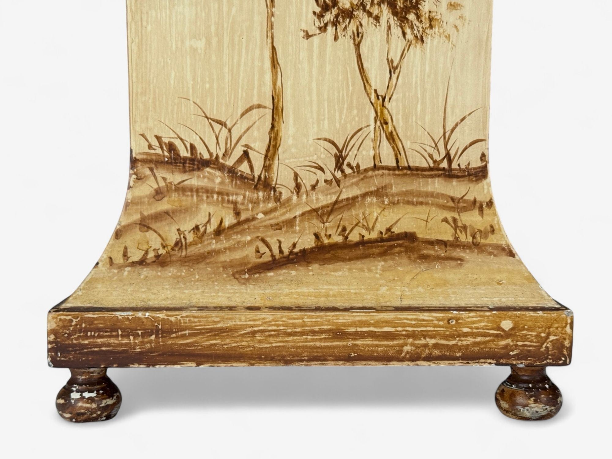 Chinoiserie, Painted Wood, Brass, Table Lamp, USA, 1960s