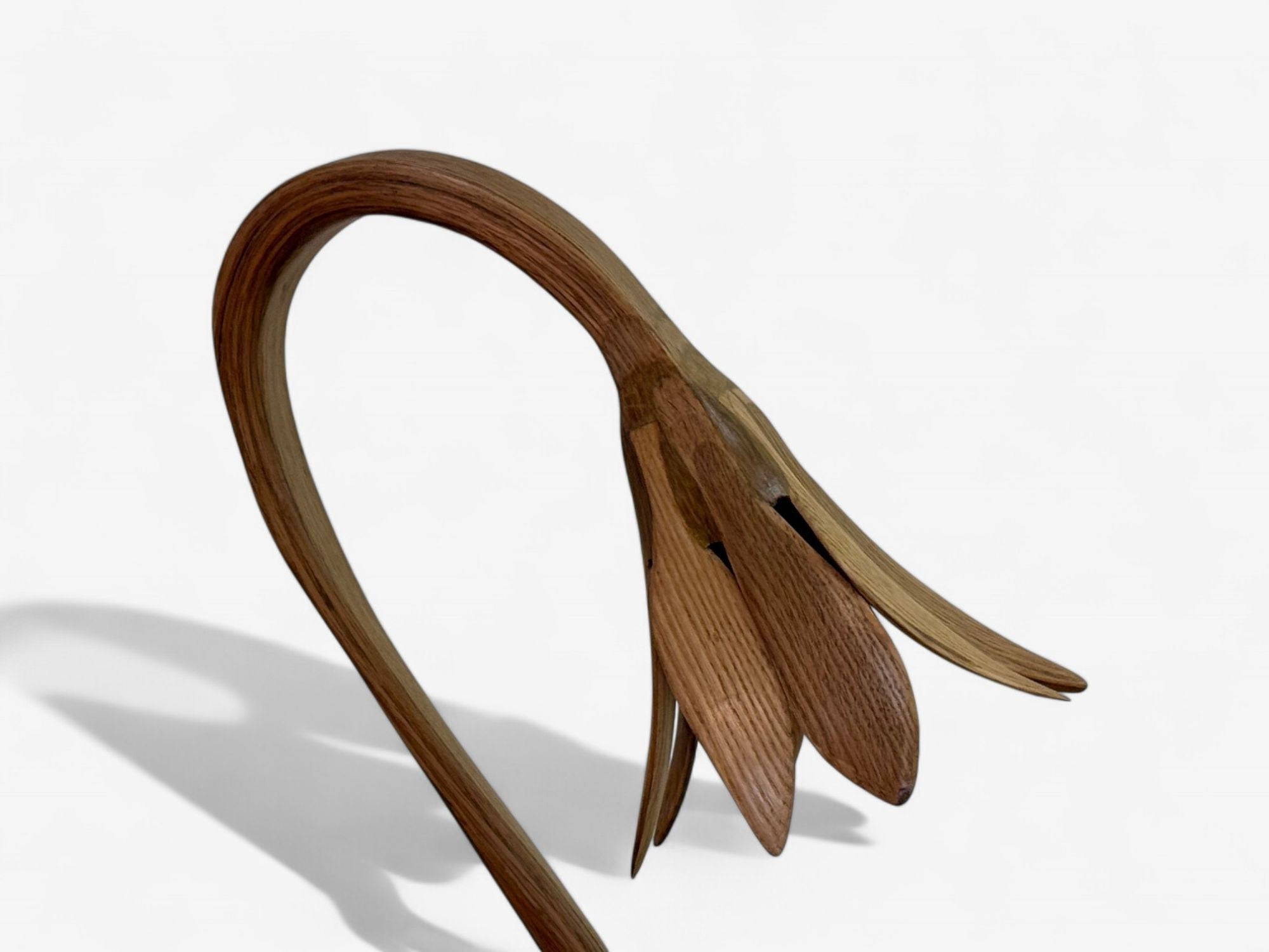 Raka Studio, Contemporary, Organic Modern, Flower Table Lamp, Bentwood, 21st C.