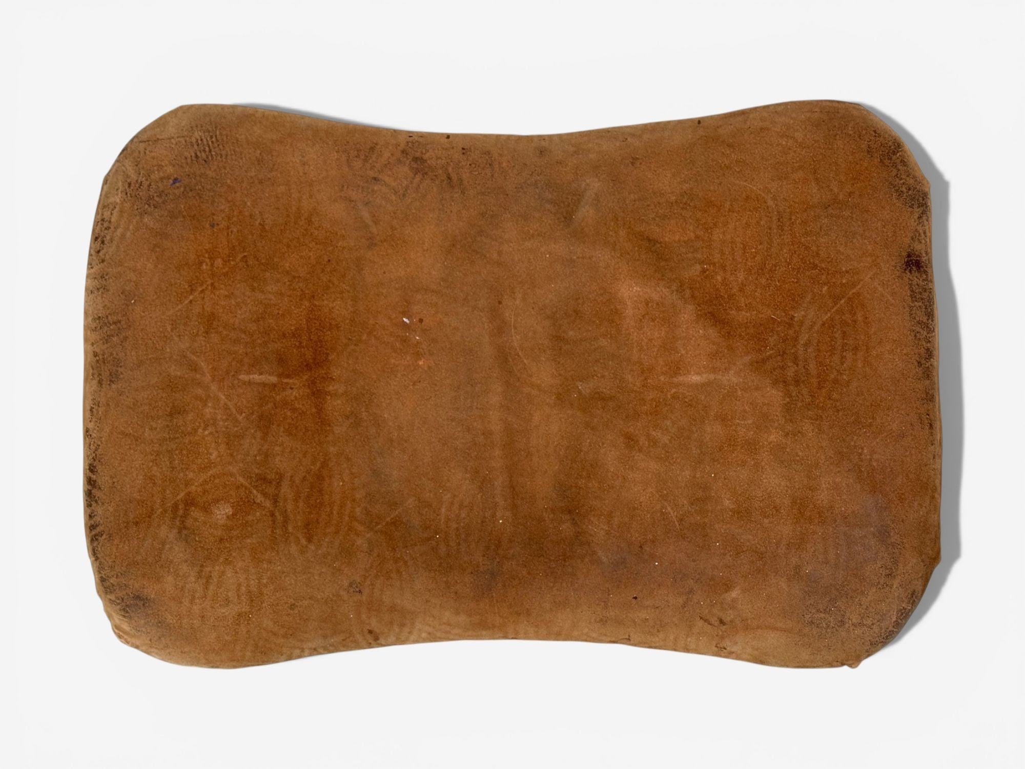 Madsen and Schubell, Ottoman, Beech, Suede, Sweden, 1940s