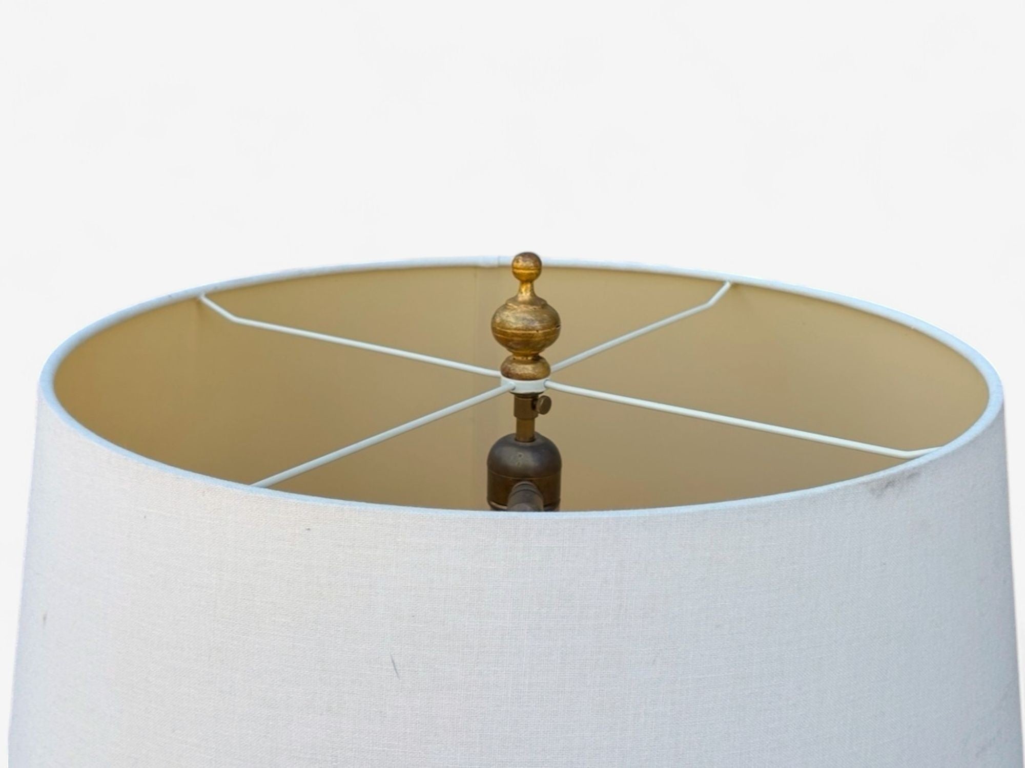 Hollywood Regency, Gilt Metal, Floral Floor Lamp, France, 1960s