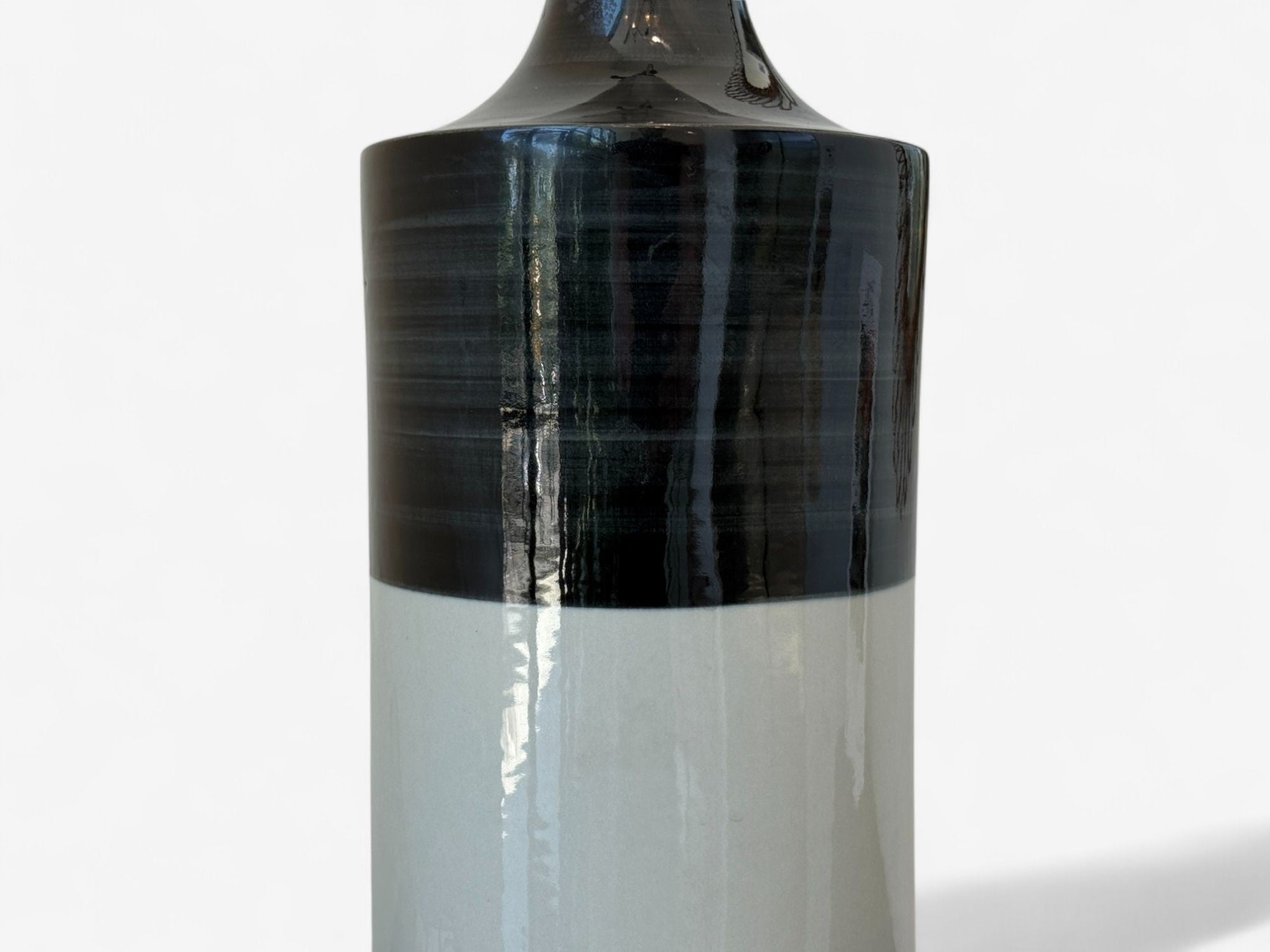 Gunvor Olin-Grönqvist, Glazed Ceramic, Large Table Lamp, Finland, 1960s