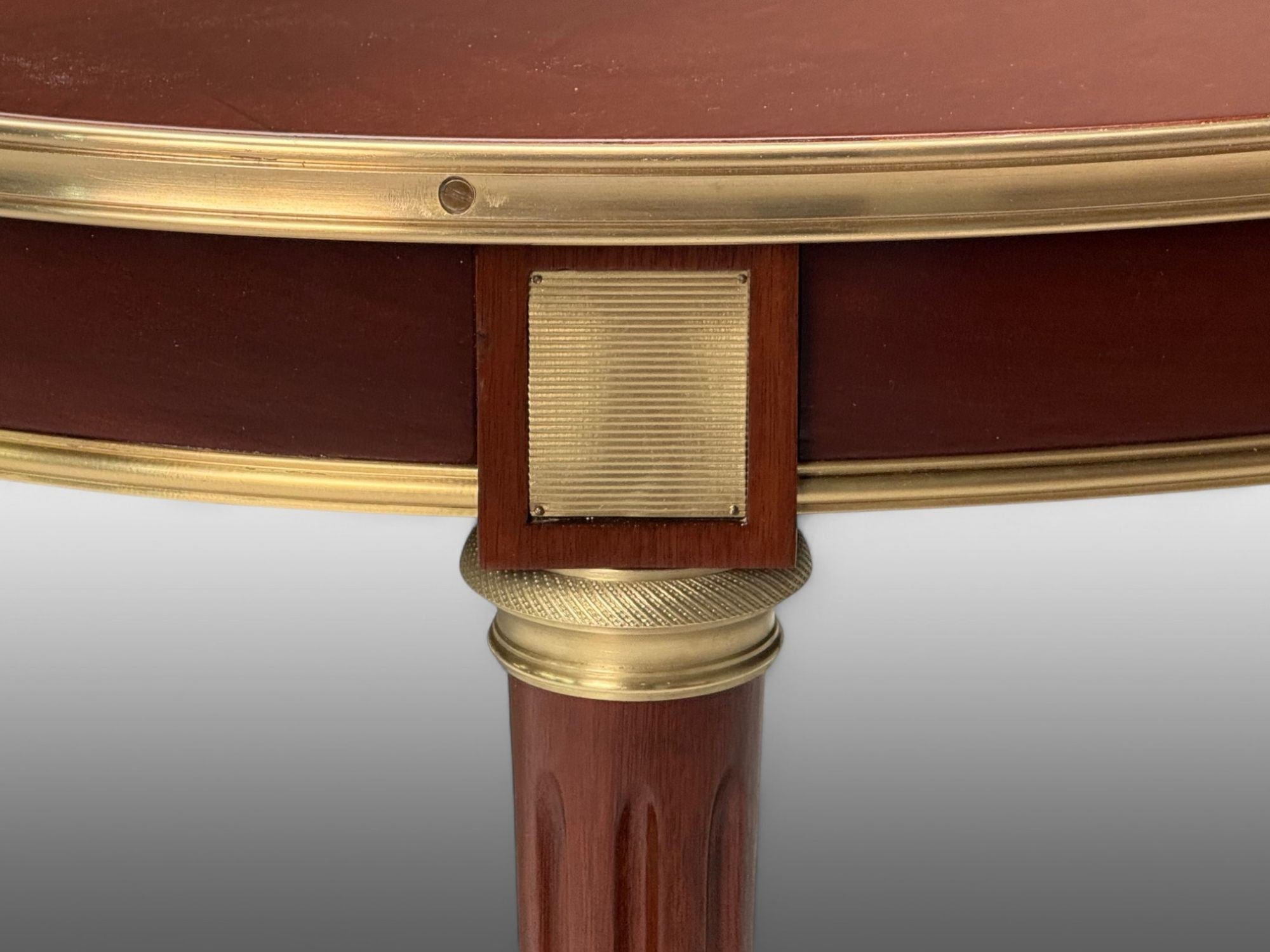 Maison Jansen, Louis XVI Style, Mahogany, Bronze, Dining Table, France, 1920s