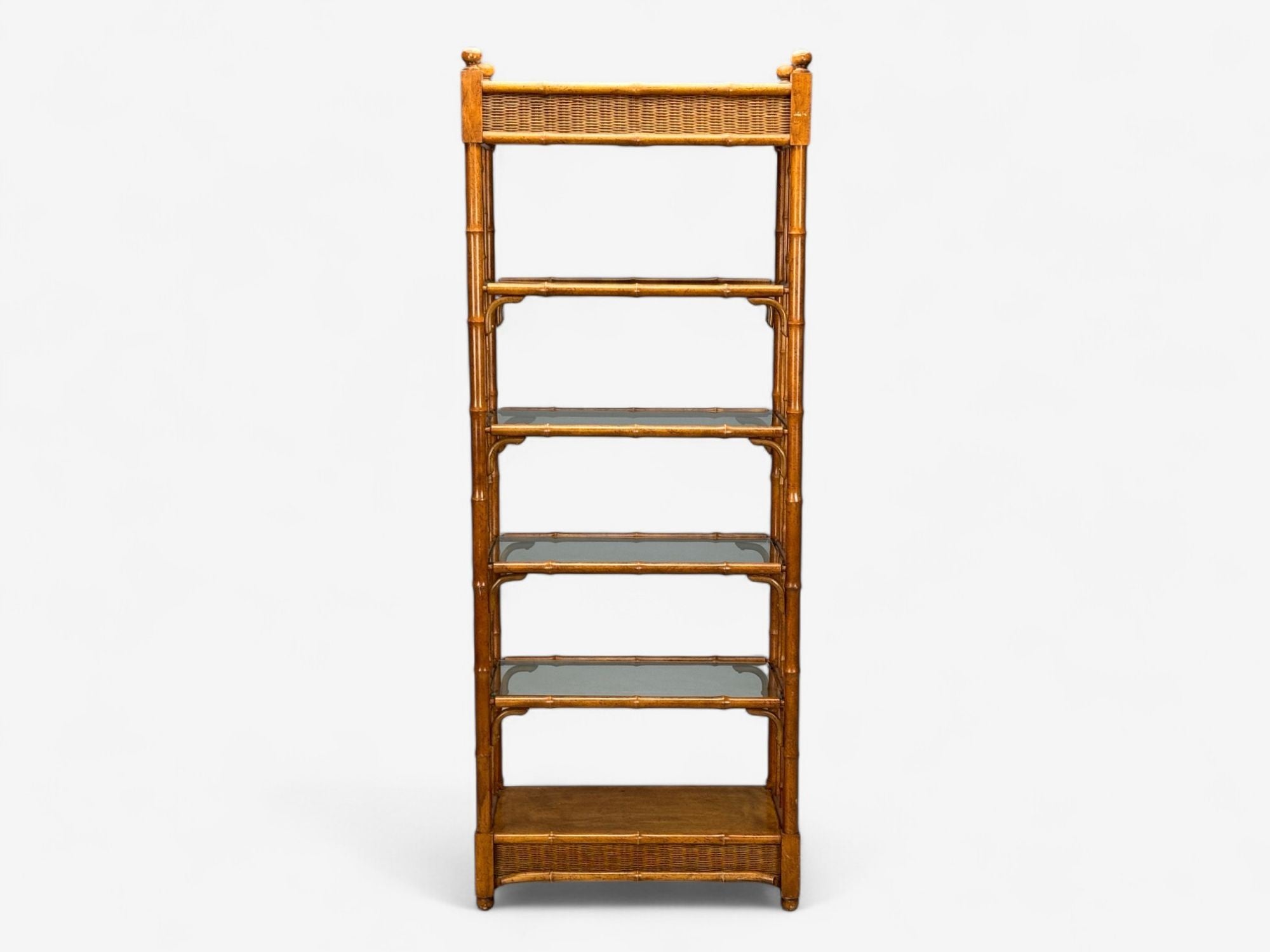 American Modern, Bamboo, Wood, Etageres, USA, 1980s