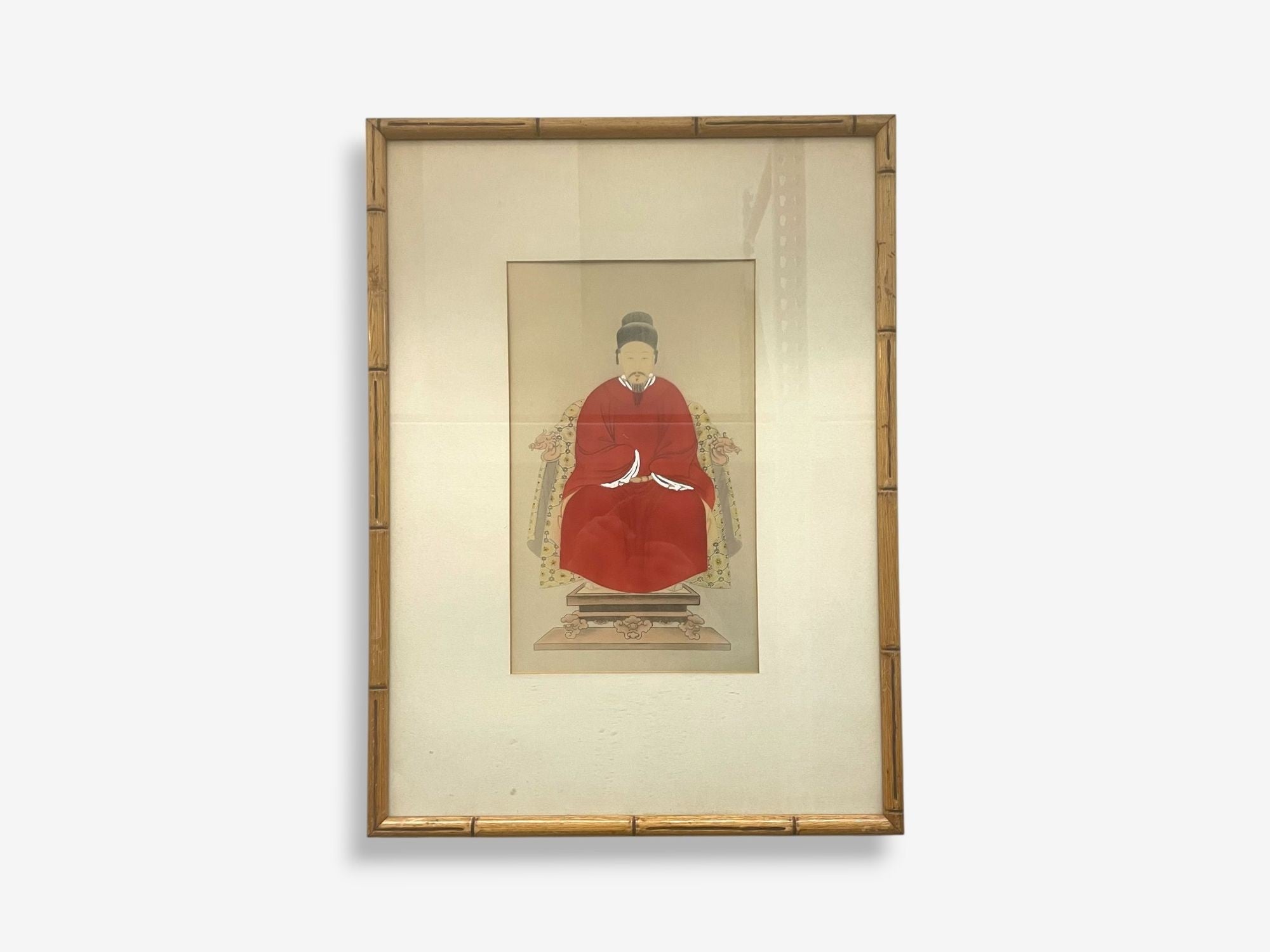Chinese Export, Ink & Graphite, Vintage Chinese Wall Decorations, Bamboo, 1930s